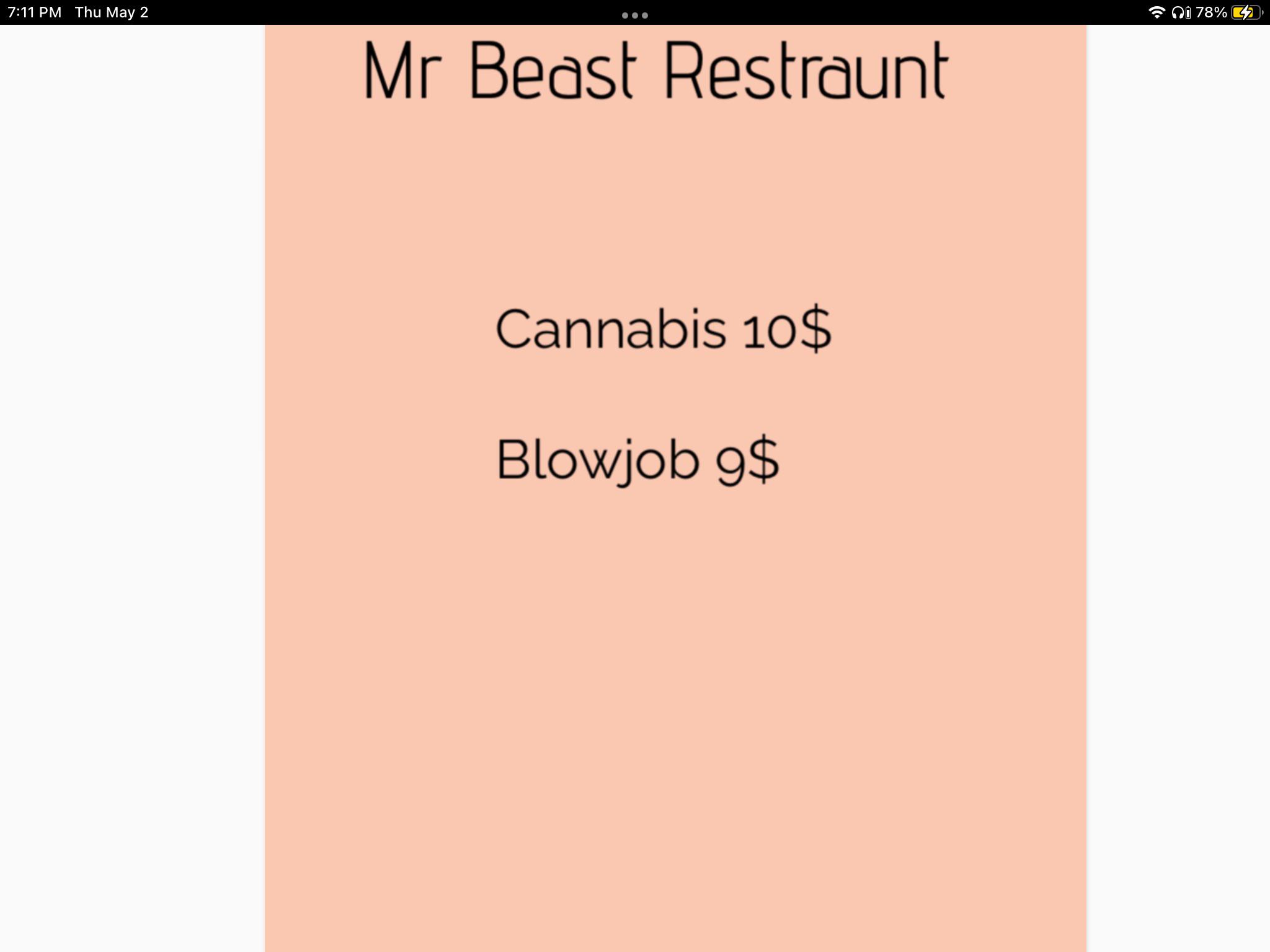Menu I saw in my dream r/thomastheplankengine