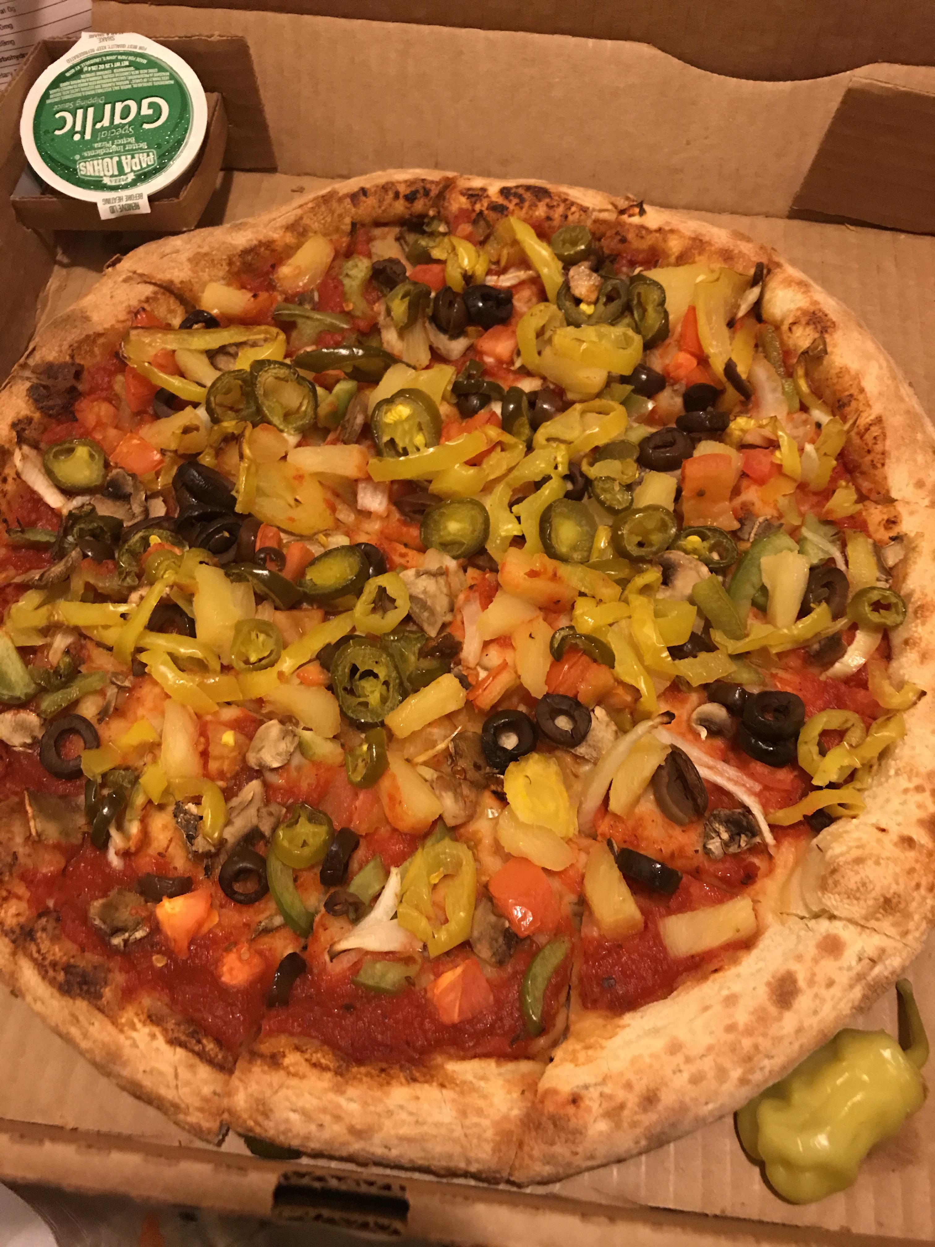 Vegan papa johns pizza vegan