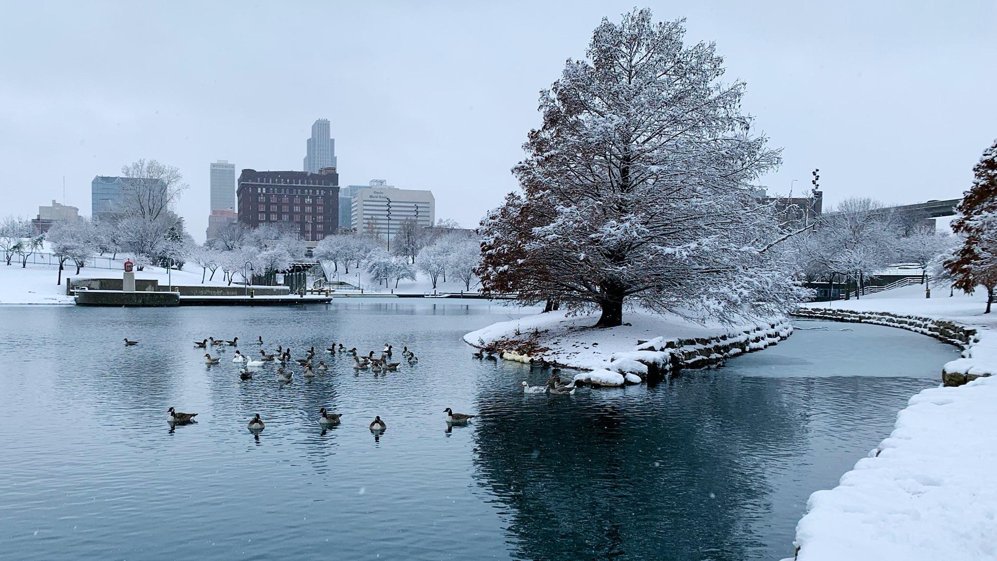 Winter Wonderland in Heartland Park r/Omaha