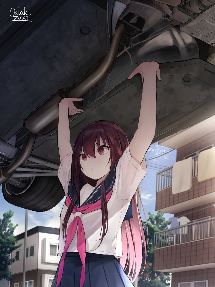 Lifting a car above her head [Original] r/Moescape