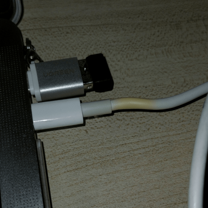 charger cable turning yellow, should i be concerned? r/MacOS