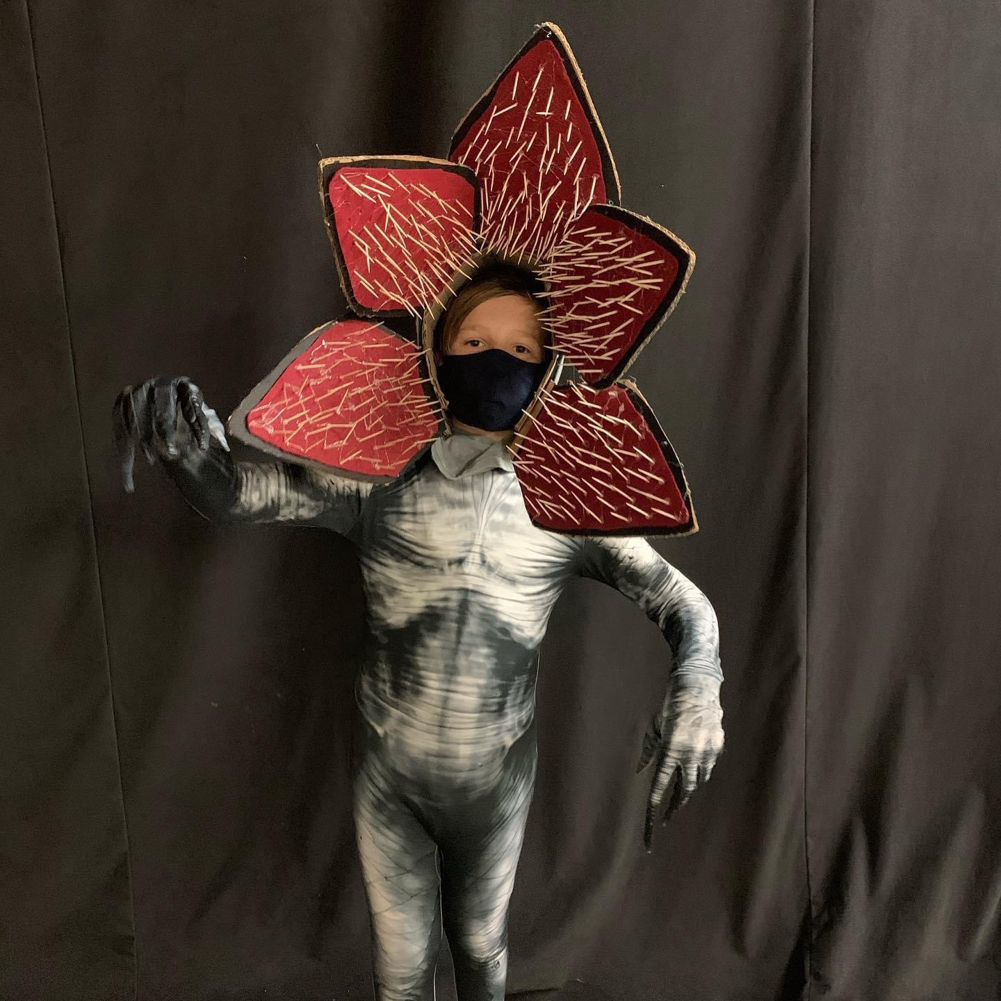 My son made his costume (headpiece) and finally felt like “a