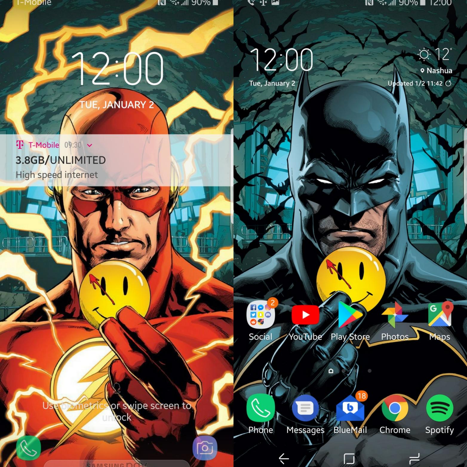 The Button makes for a good lock screen / home screen combo.