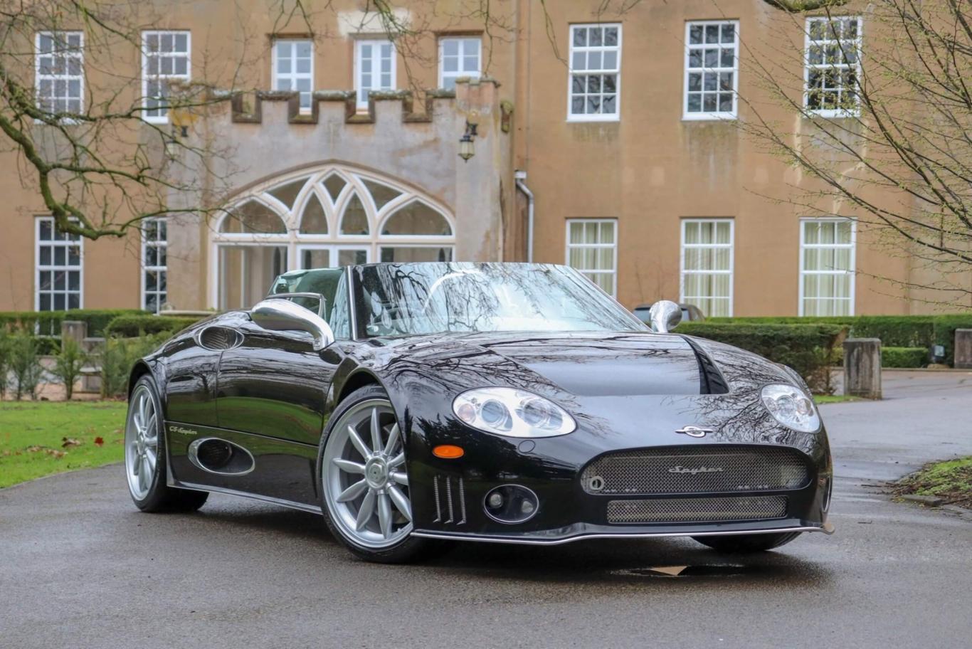Spyker C8 Spyder, a Dutch car, with timeless rimless glass and amazing