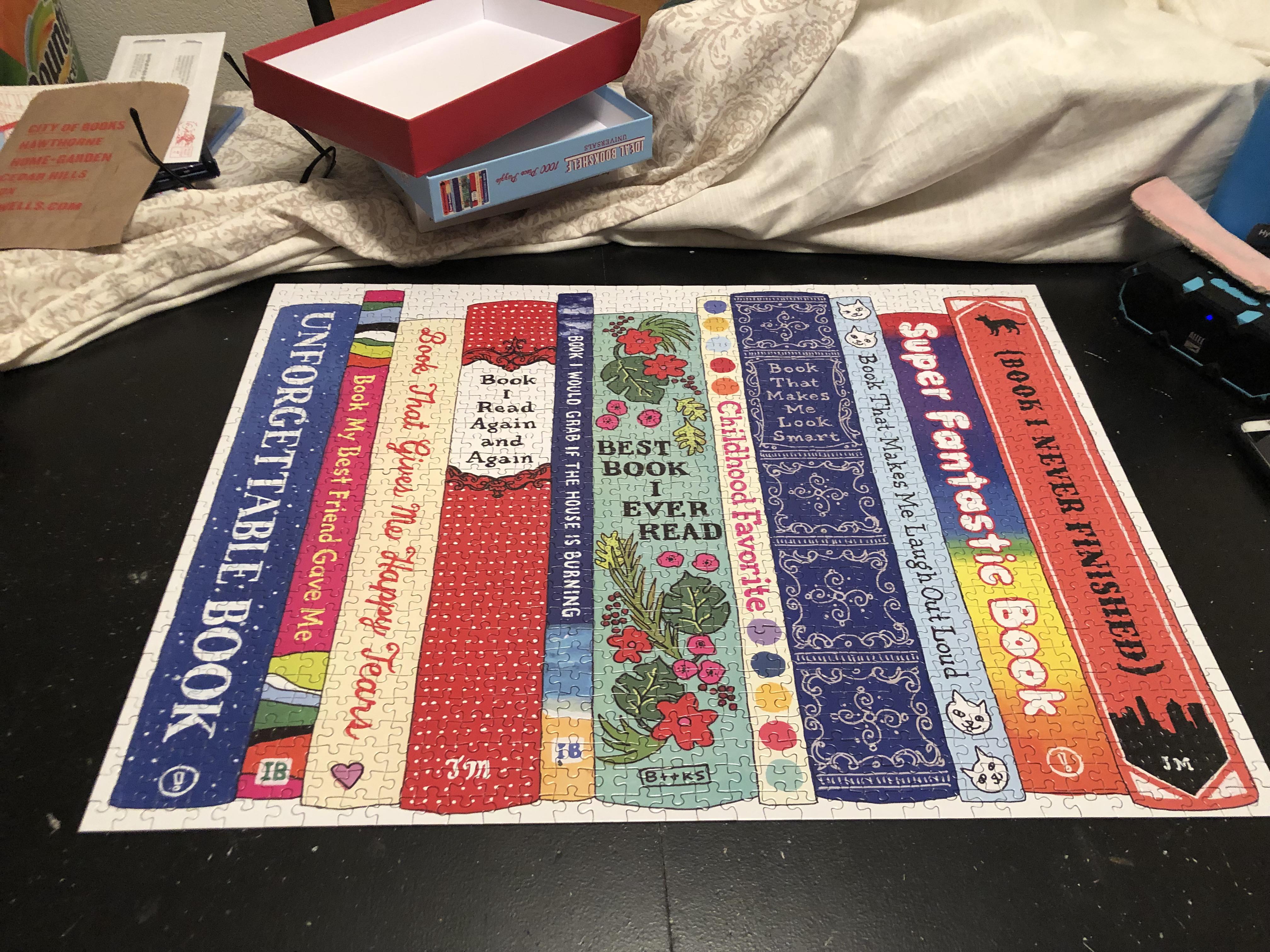 Ideal Bookshel 1000 pieces Galison. Another puzzle done in a day