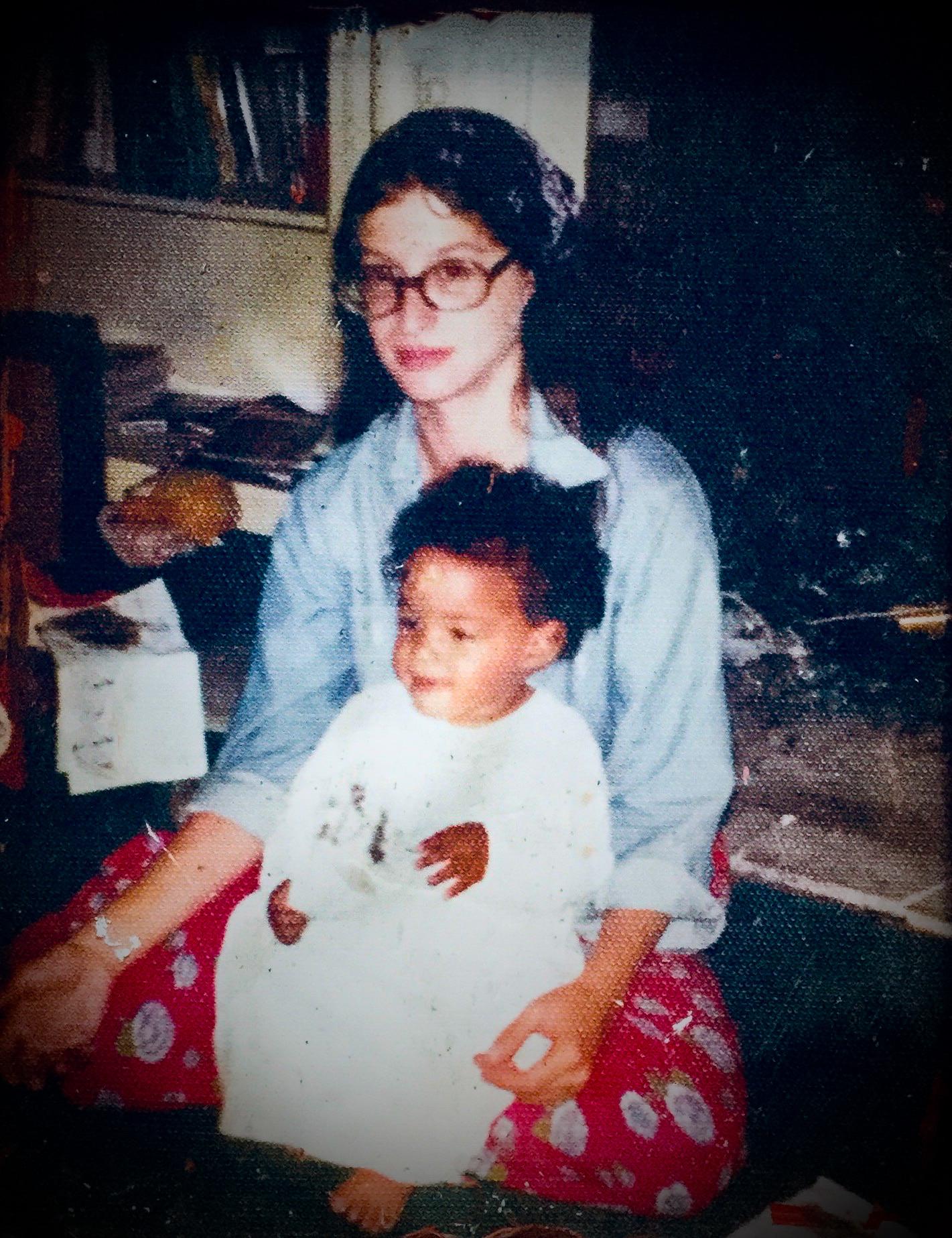 Just me & my Mom in 1976 figuring it all out... OldSchoolCool