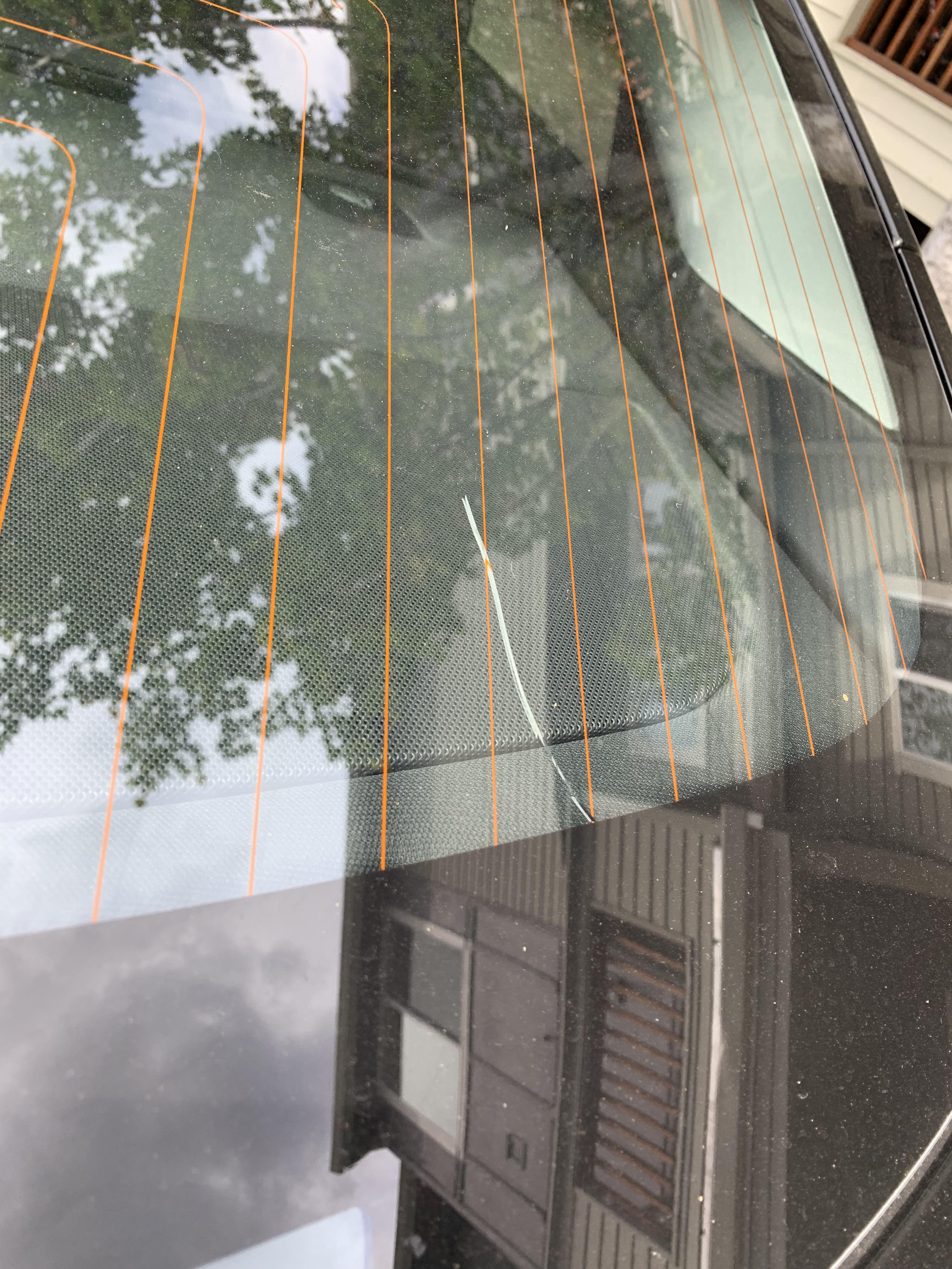 Back glass cracked. Did anyone have this problem? Will it be covered by warranty? r/TeslaModel3