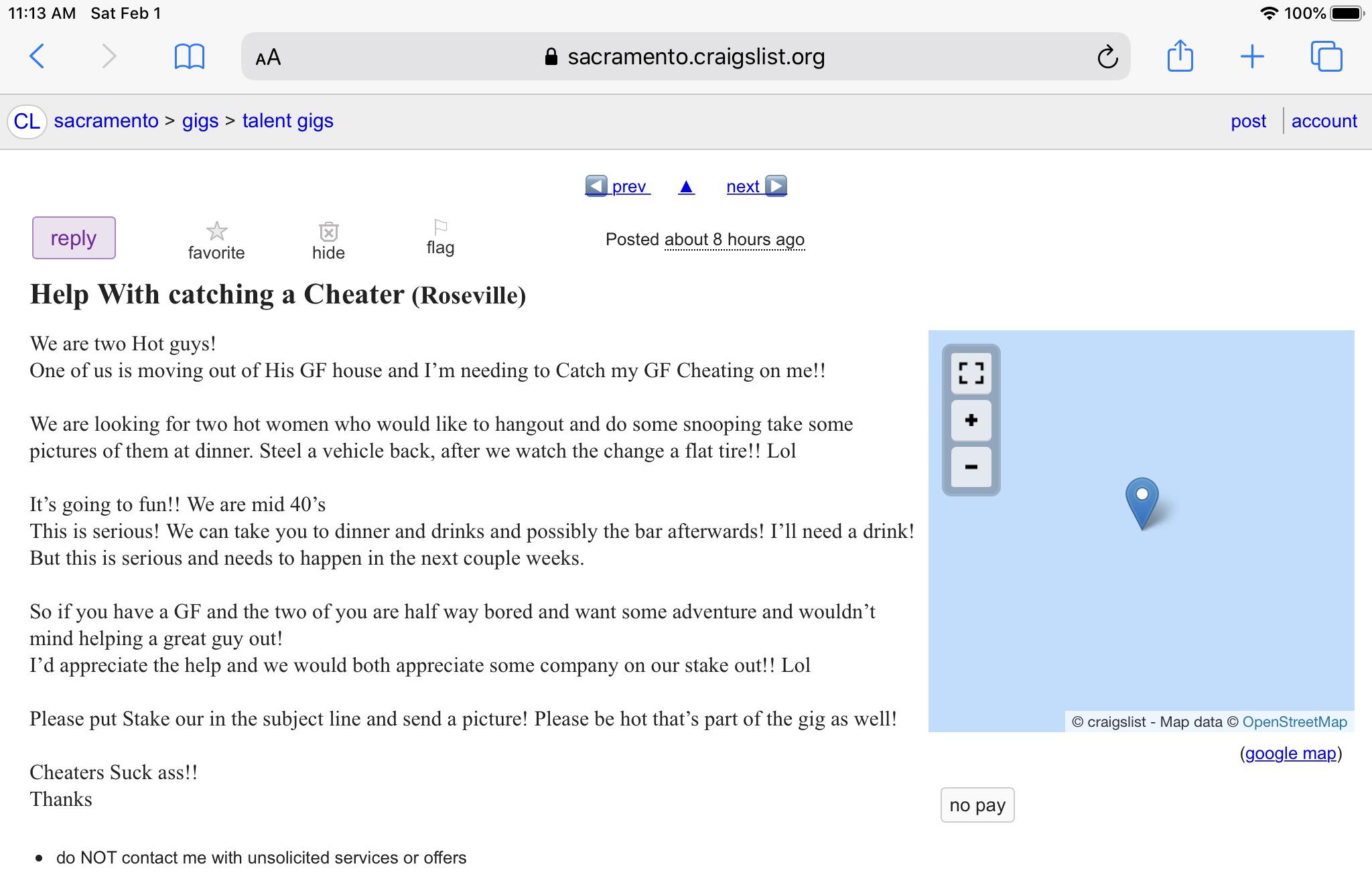 Roseville Craigslist posts never fail to entertain me r/Roseville