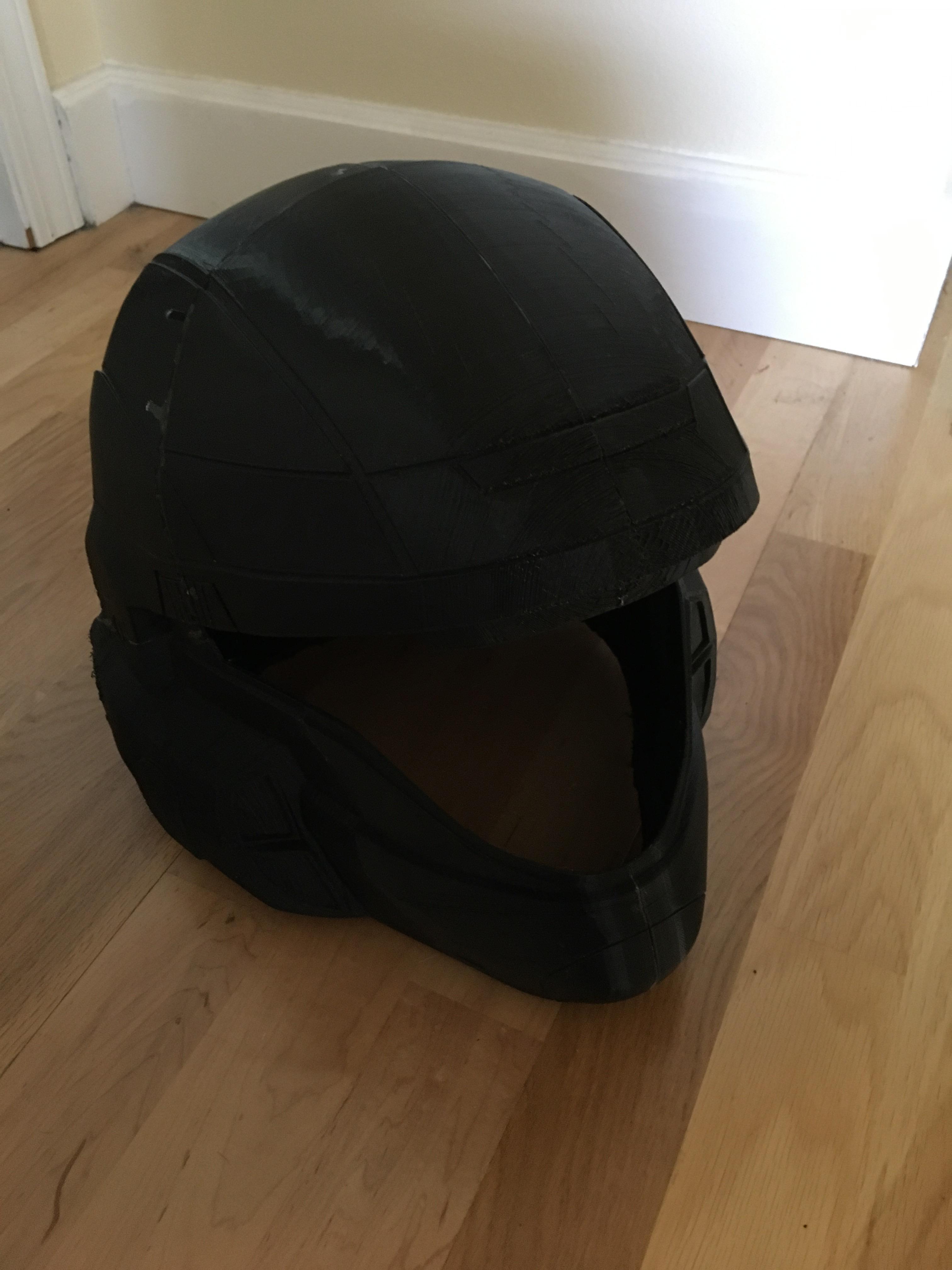 Finally got around to finishing the printing of my odst helmet r