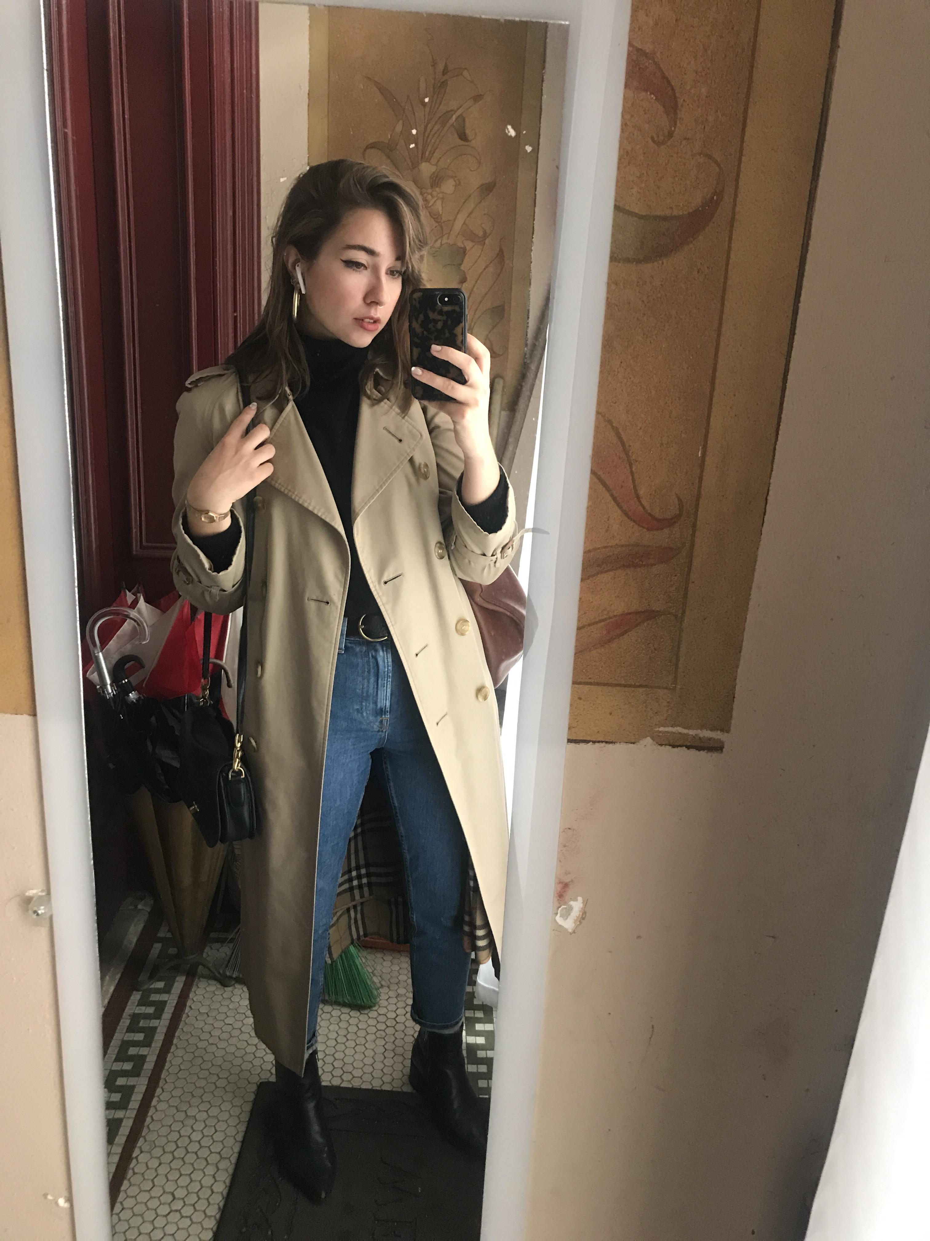 Fall temperatures in the winter means I can keep wearing my trench coat