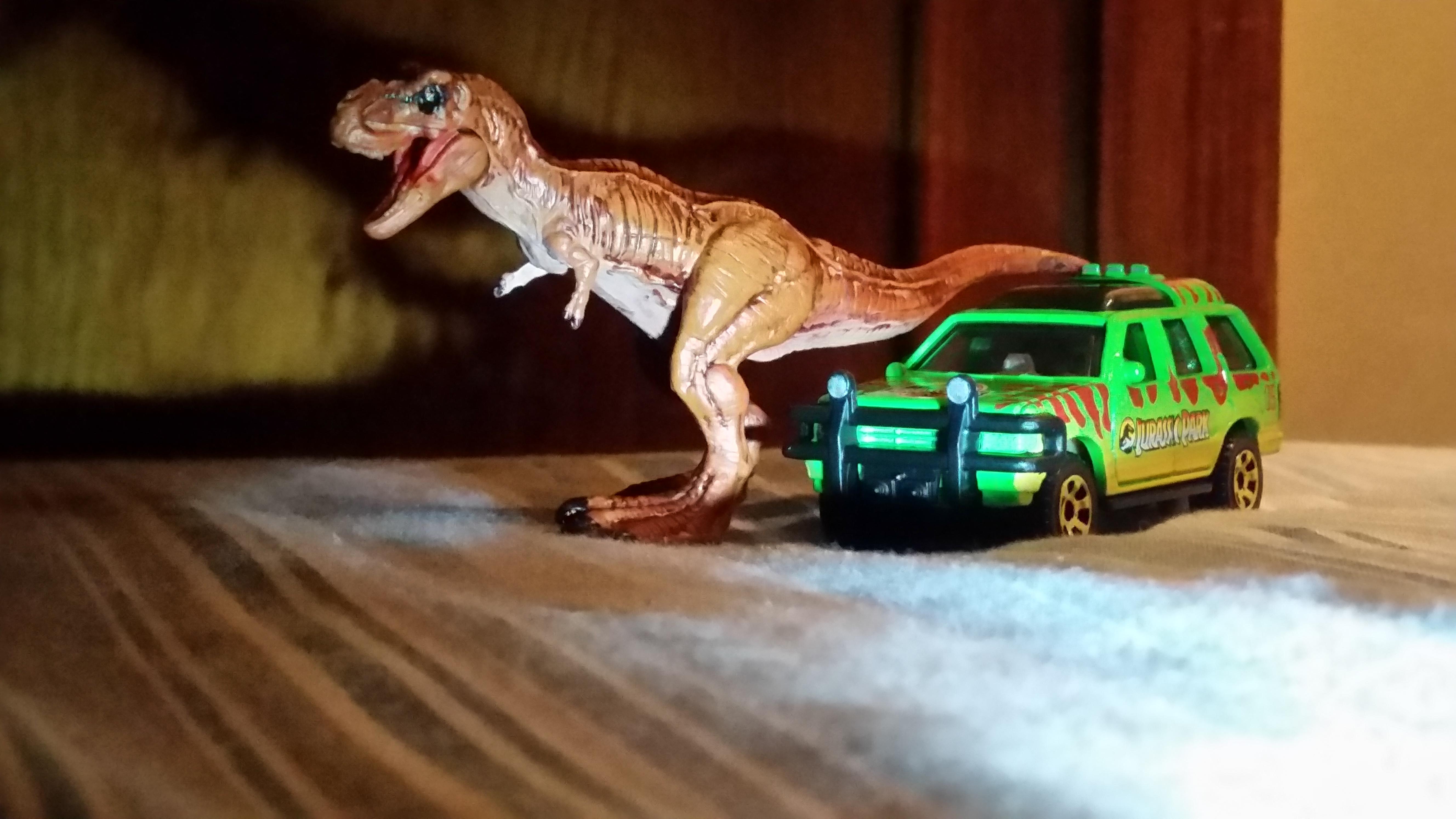 Custom paint job on the matell mini t rex. r/JurassicPark