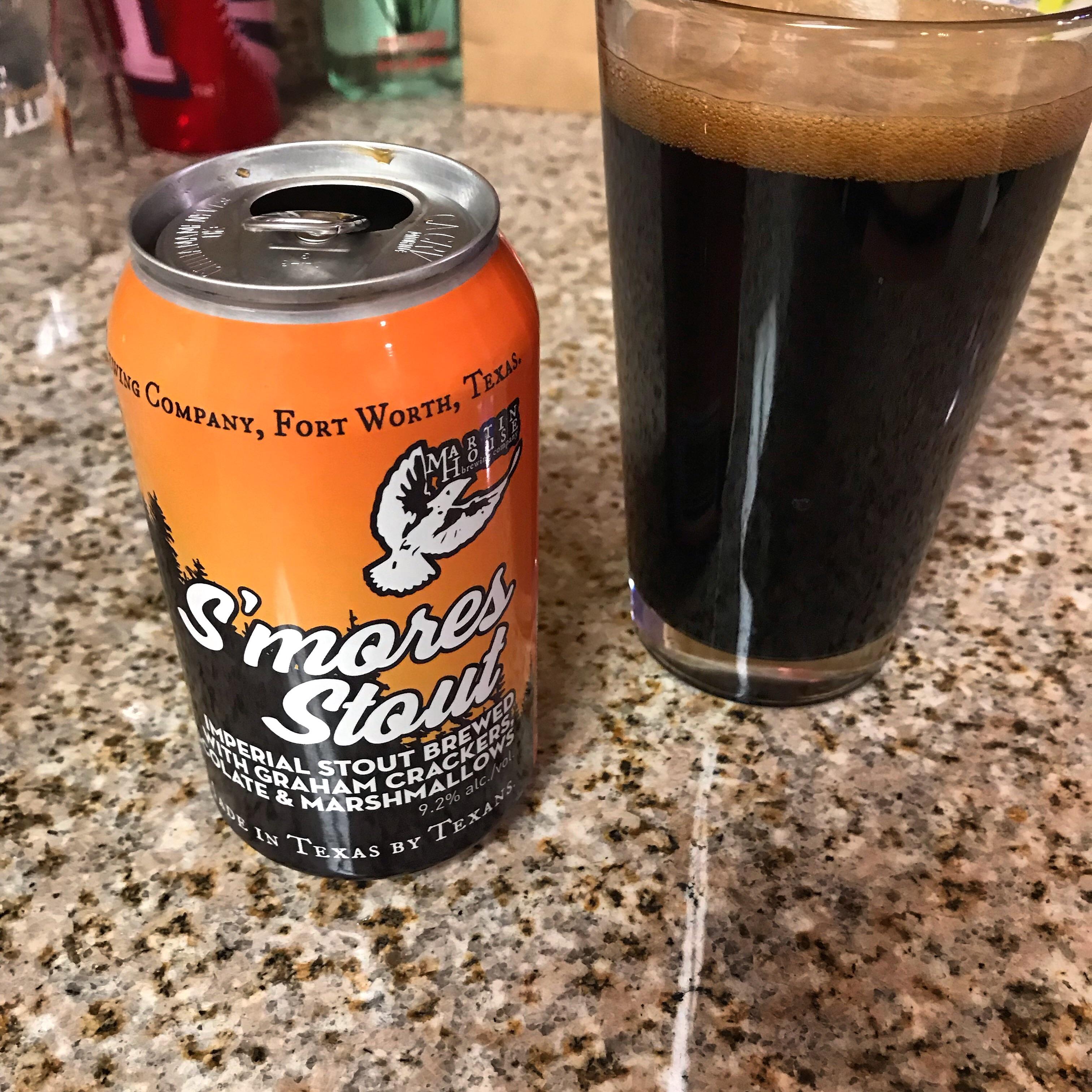 Martin House S’mores stout. Not as dessert beerish as Shiner’s, but