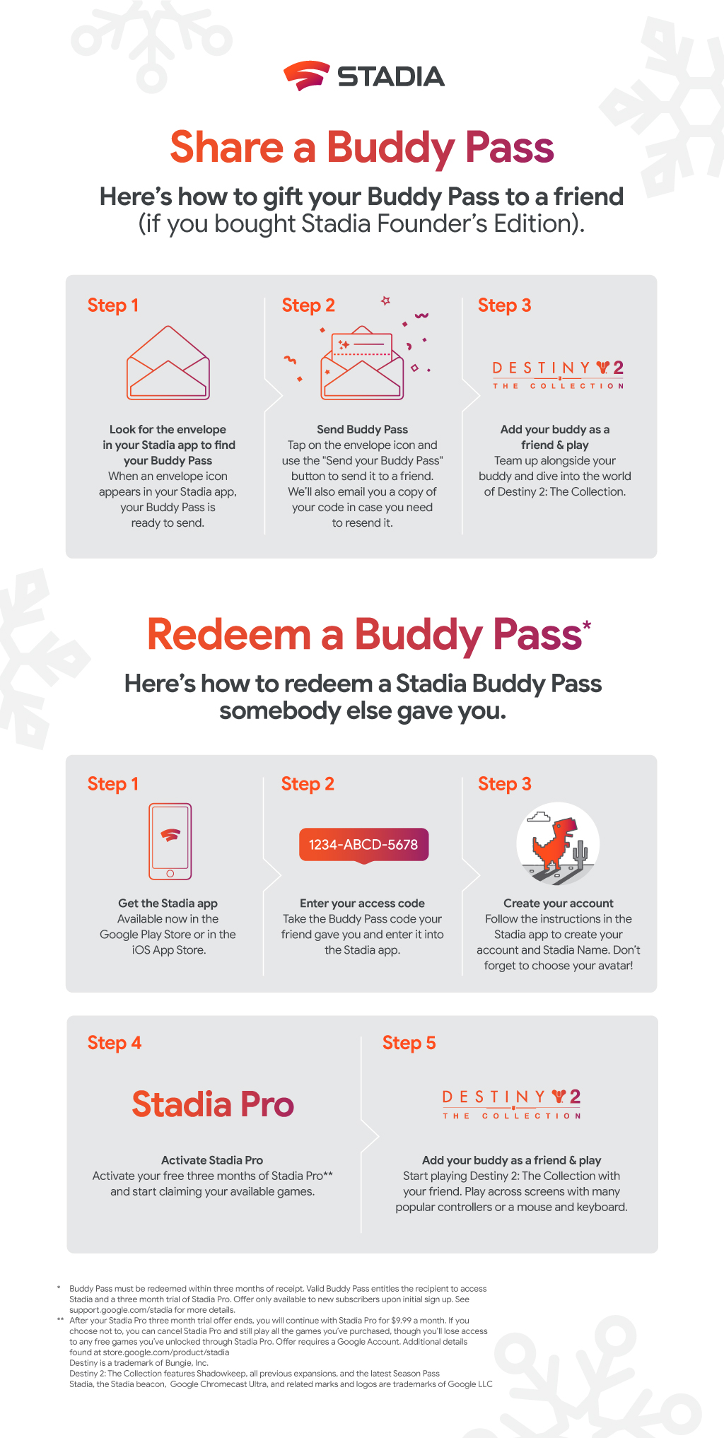 Surprise! Buddy passes have begun rolling out as of 430 PM PST today