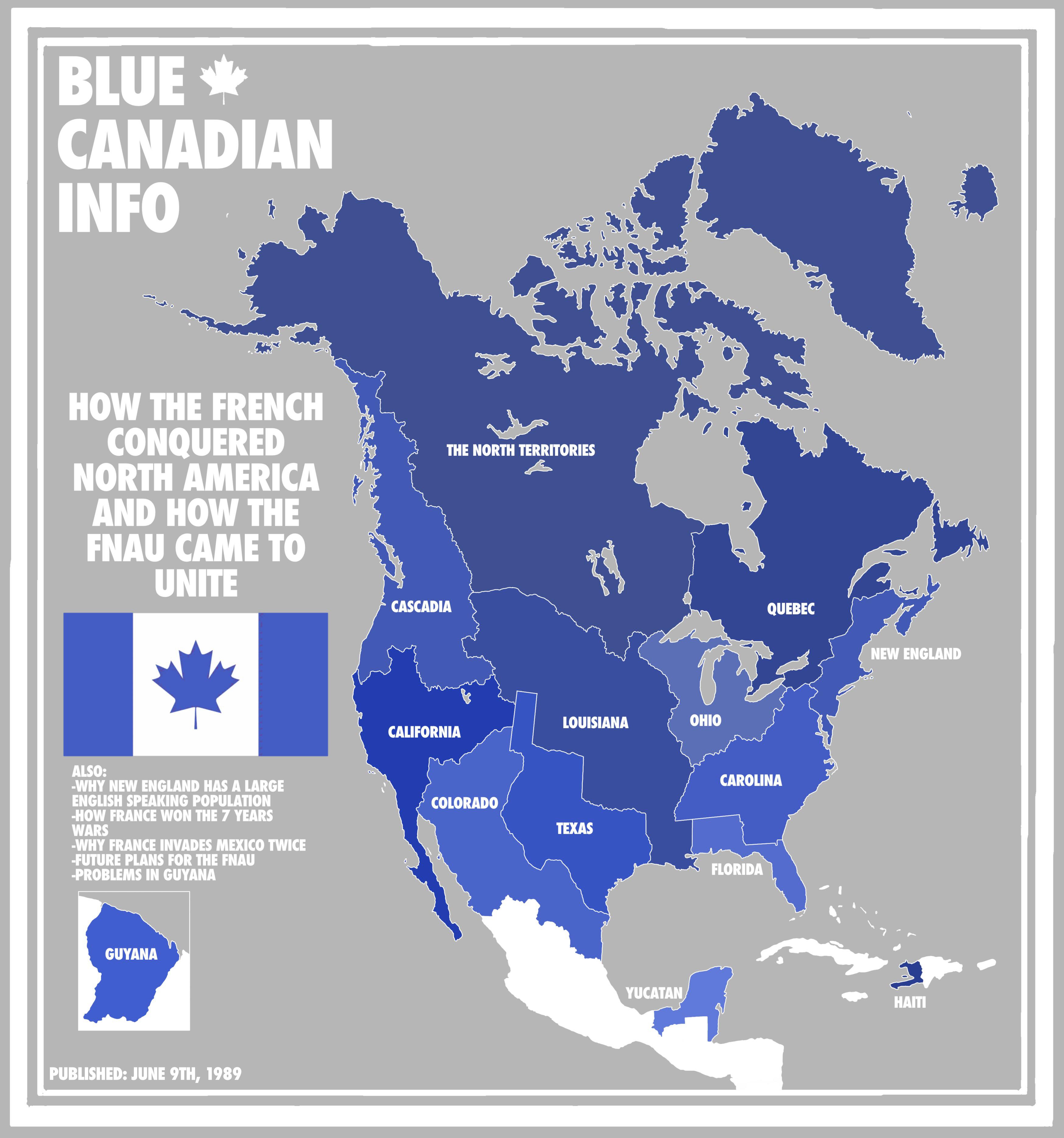 Blue Canada Magazine Cover r/imaginarymaps