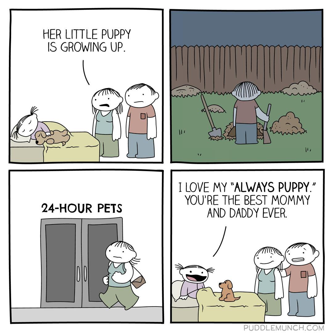 Who doesn't love puppies? comics