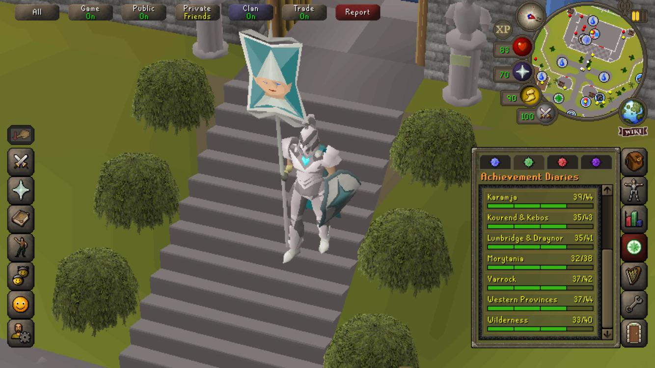 OSRS mobile only UIM all hard diaries complete 100 cb OSRS r/ironscape