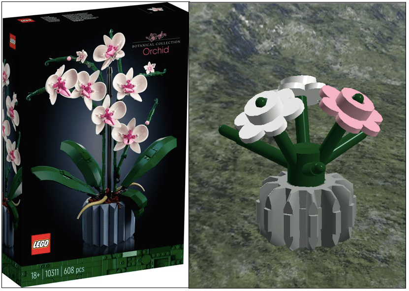 Microbuild LEGO 10311 Orchid (2022 Botanical Collection) r/lego