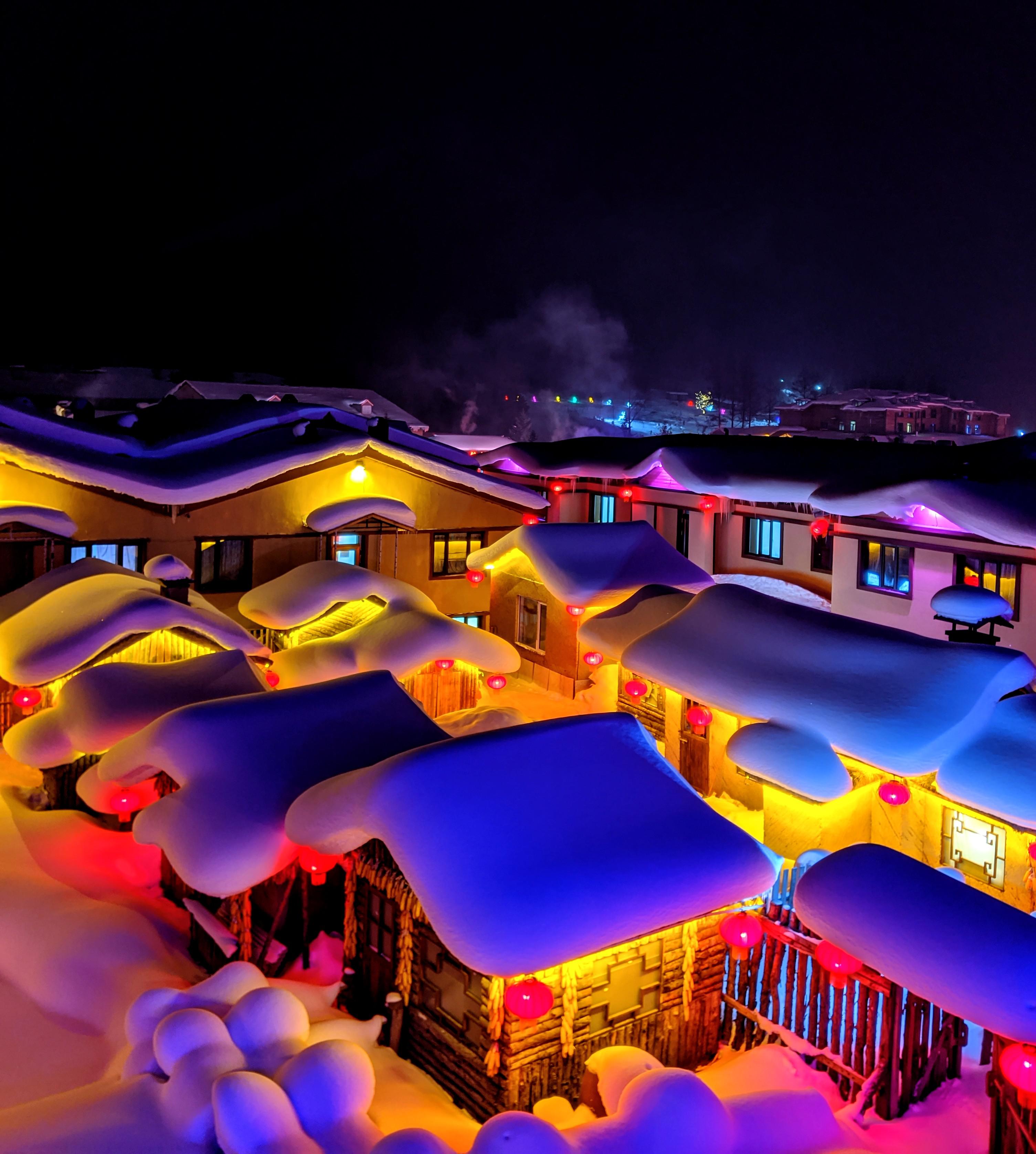 Beautiful Chinese Snow Village in Harbin, China r/CozyPlaces