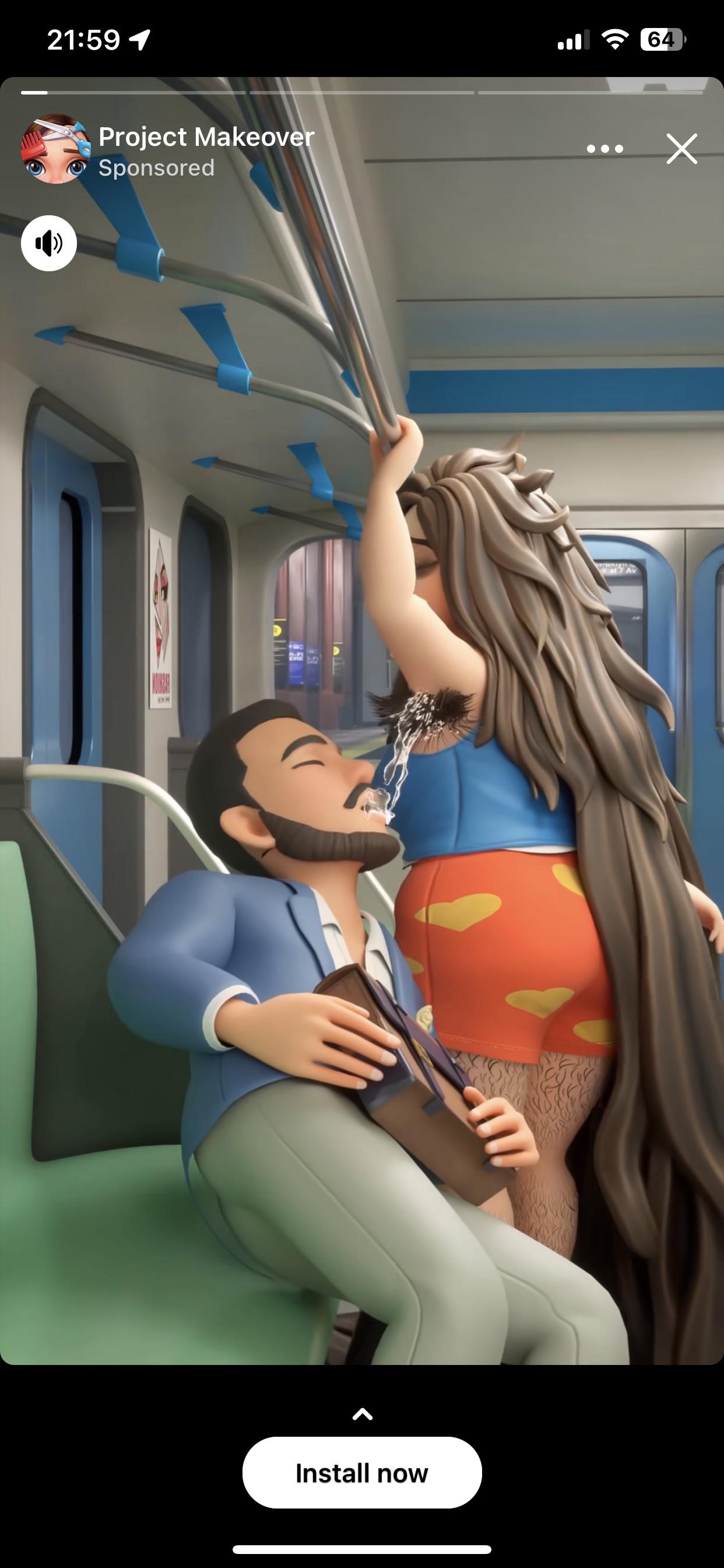 Wtf is with these mobile game ads? This one made me gag. r