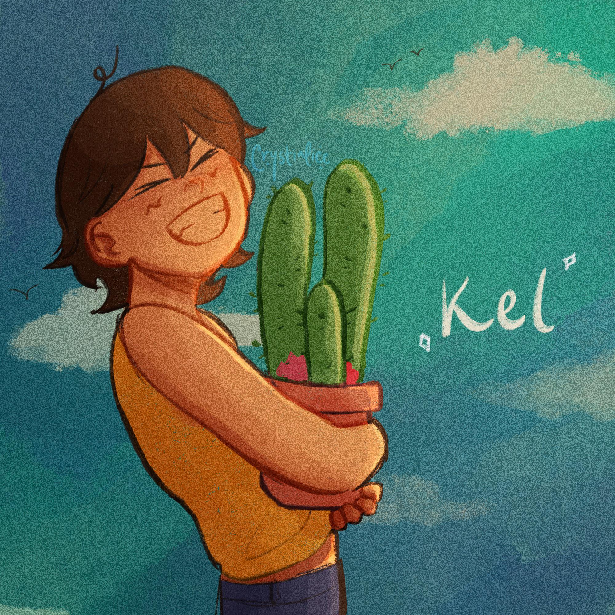 Happy kel w his cactus 🥺! r/OMORI