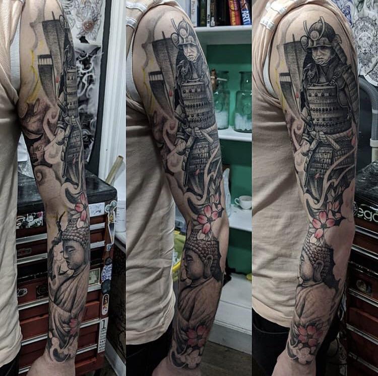 Sleeve progression by Sophie Bellingham Adept Art Collective