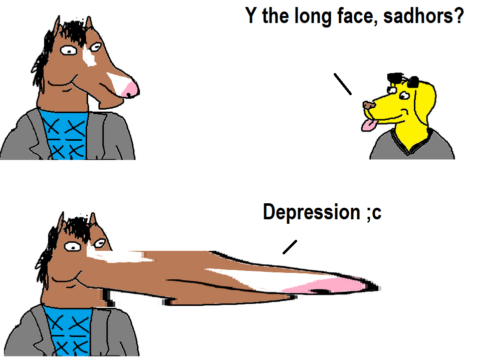why the long face? r/SadHorseShow