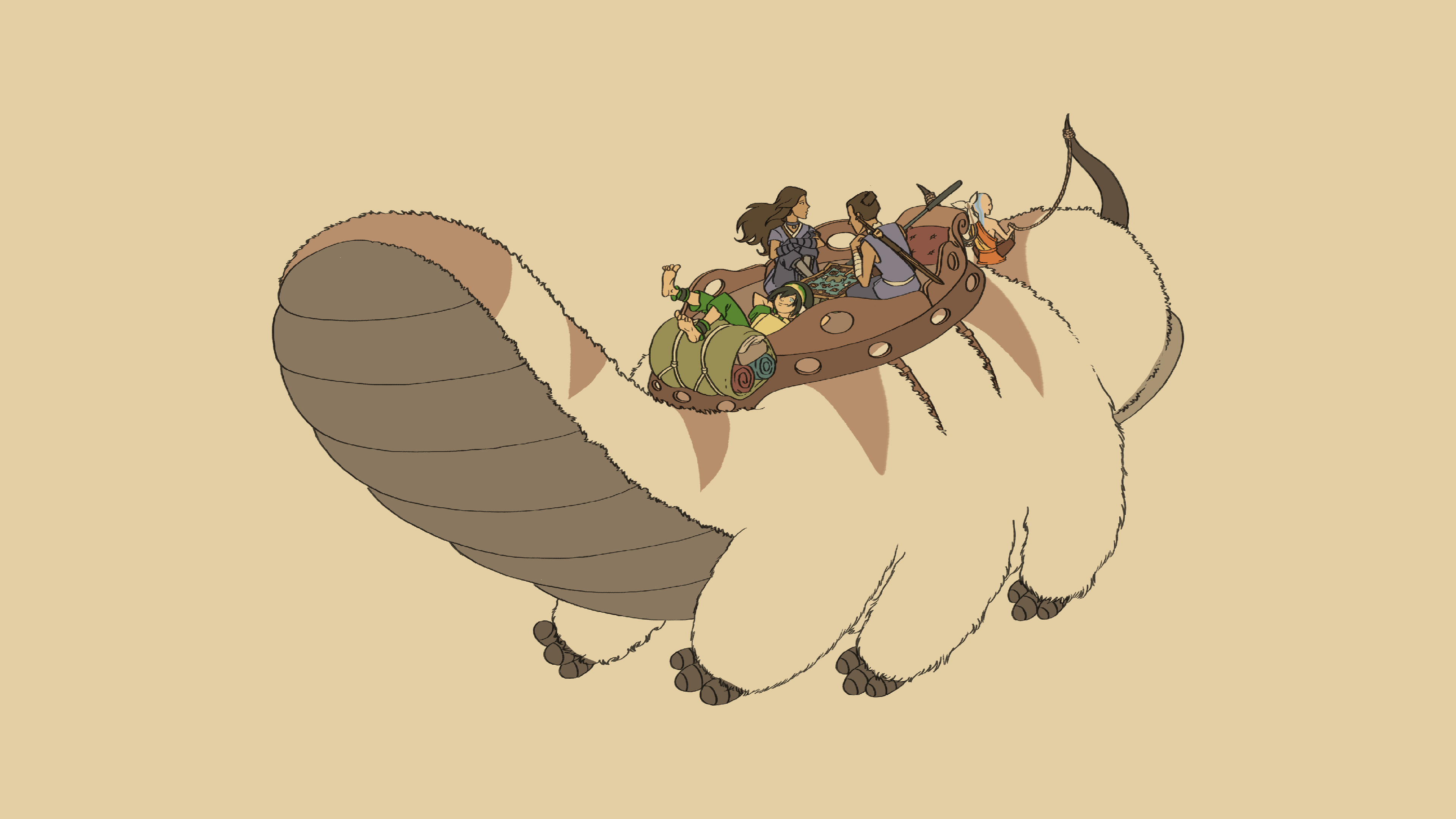 I made an Appa wallpaper with some assets from /u/Mudron's amazing ATLA