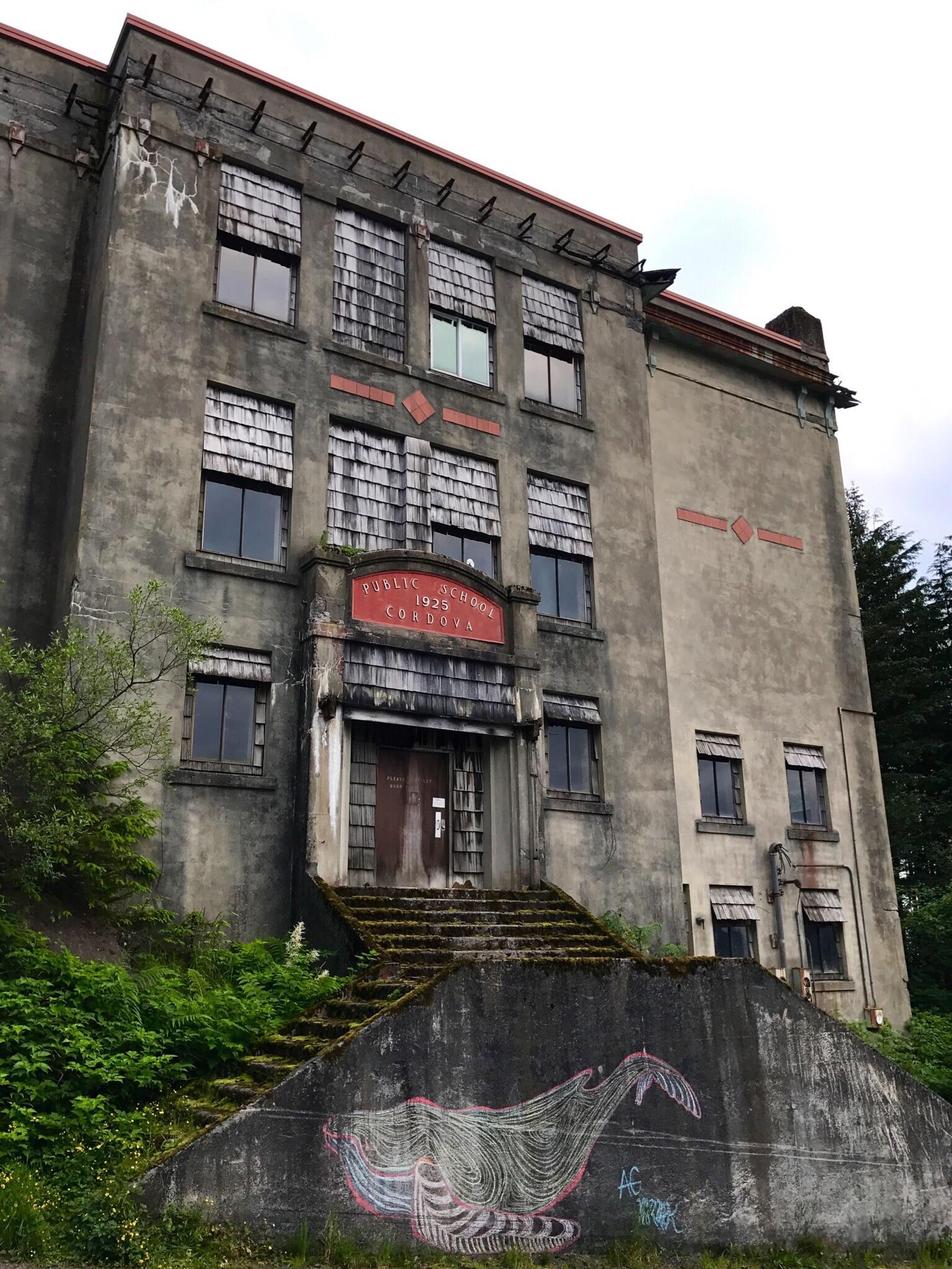Public school in Cordova, AK [OC] [1080x1920] r/AbandonedPorn