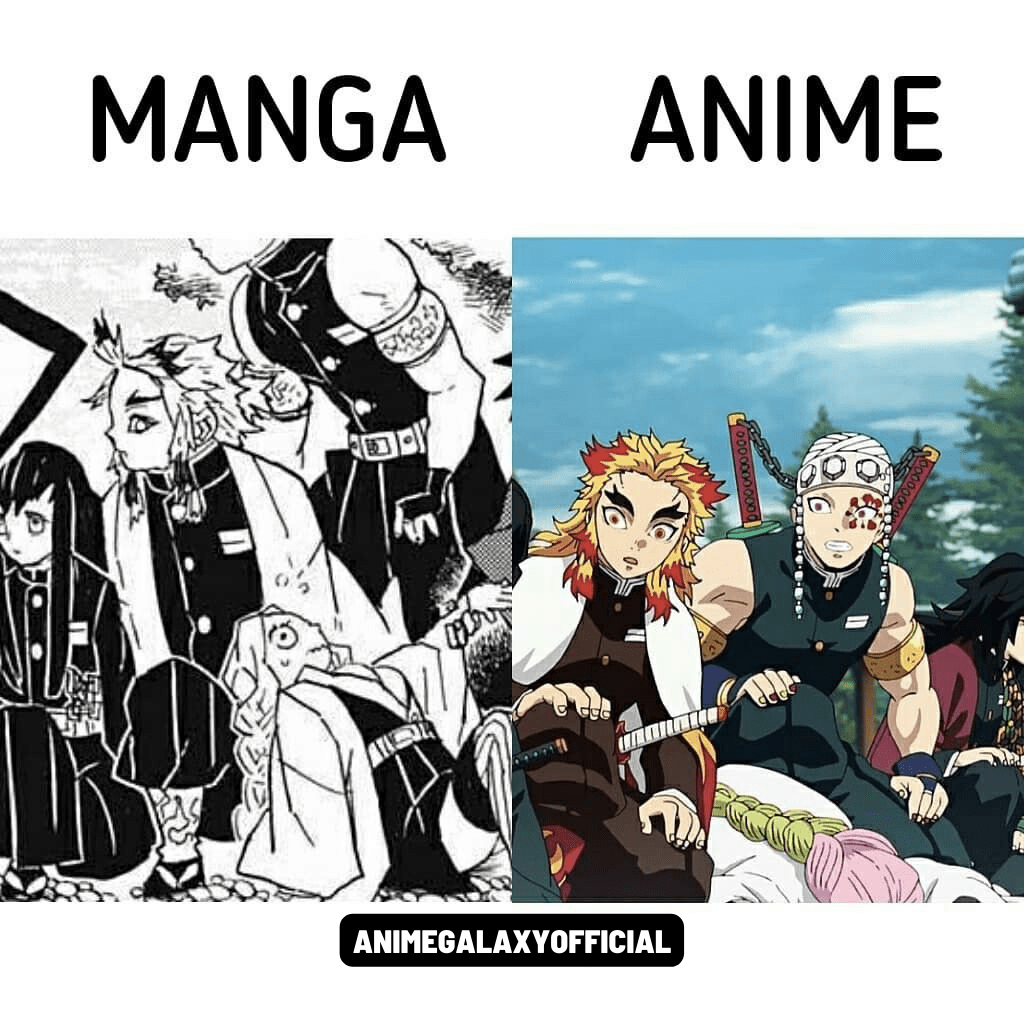 Mise à jour 73+ imagen demon slayer manga vs anime fr.thptnganamst.edu.vn