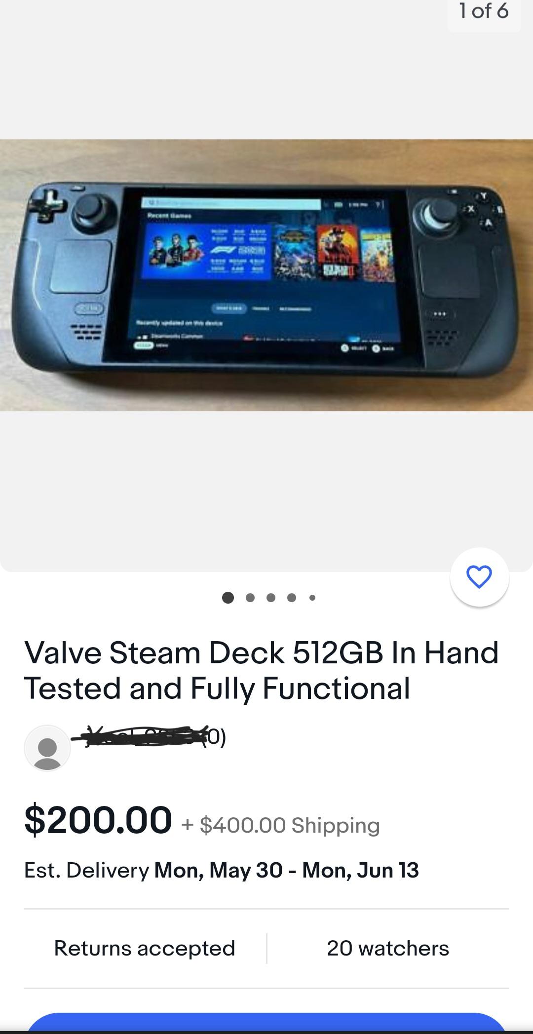 Wow! very cheap steam deck only for 200 r/SteamDeck
