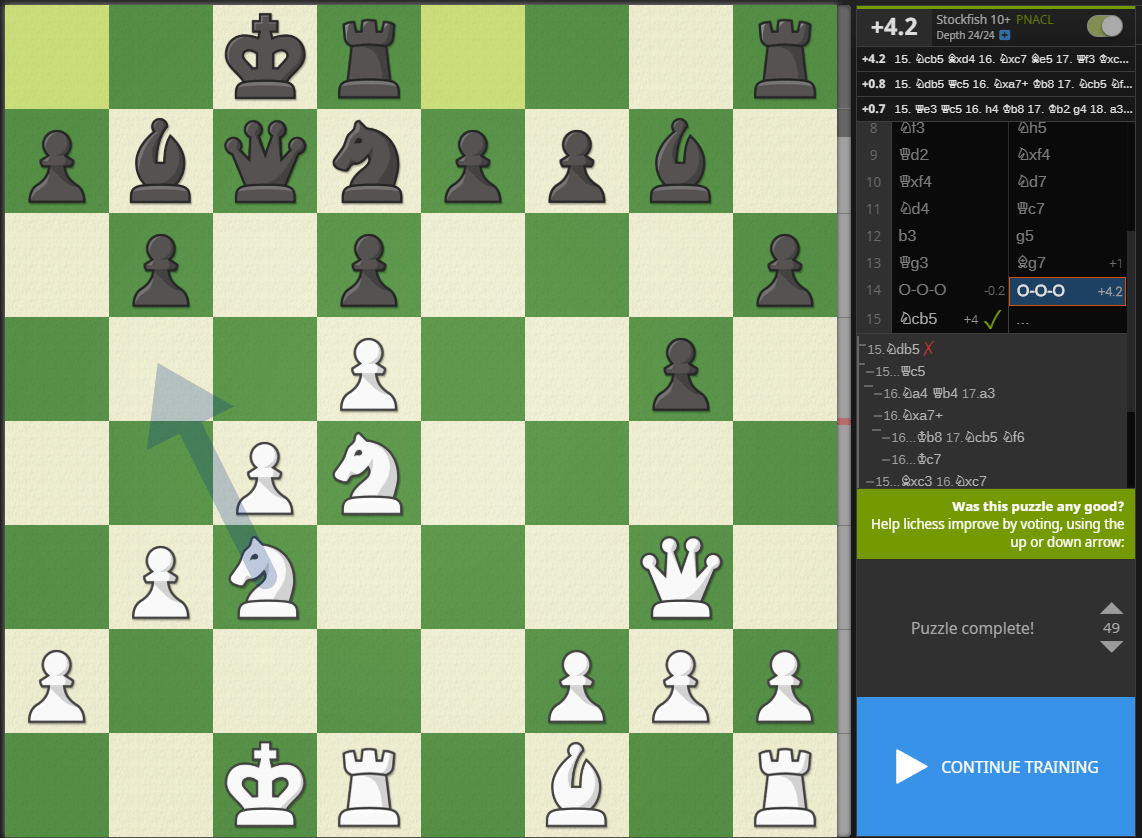 Question about finding good moves. chess