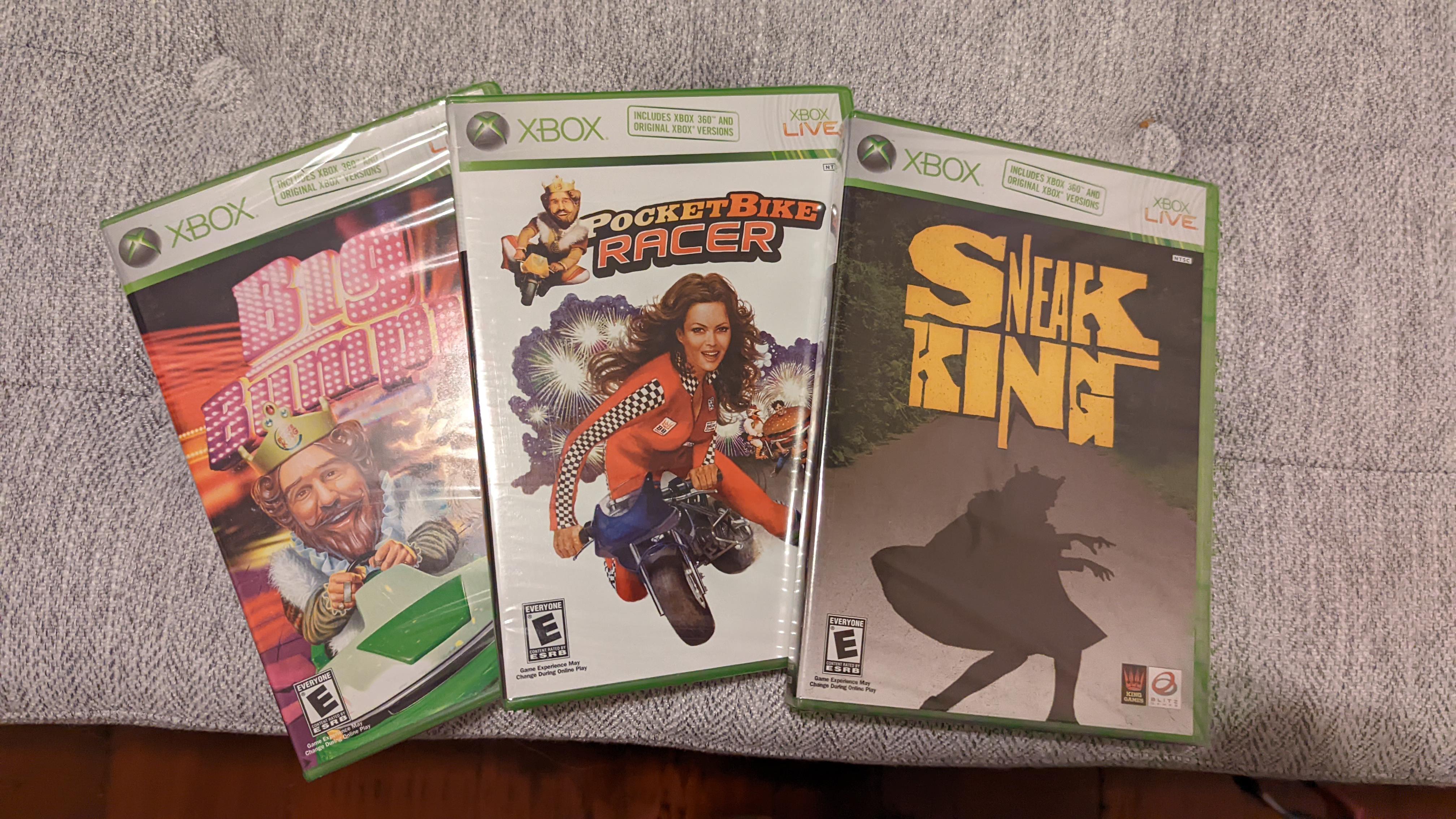 For Valentine's day I got the full set of Burger King Xbox 360 games