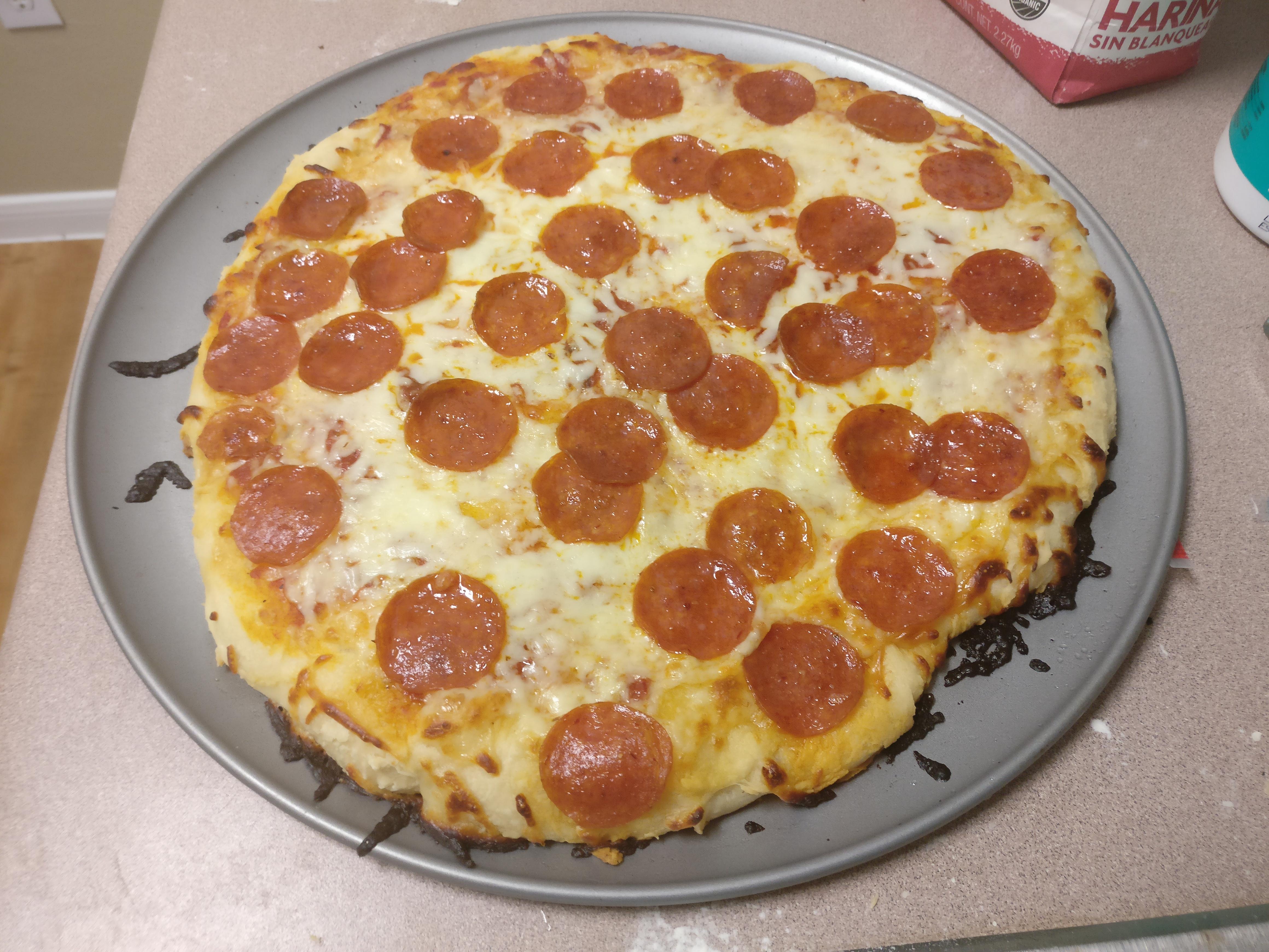 My first pizza made ) r/Pizza