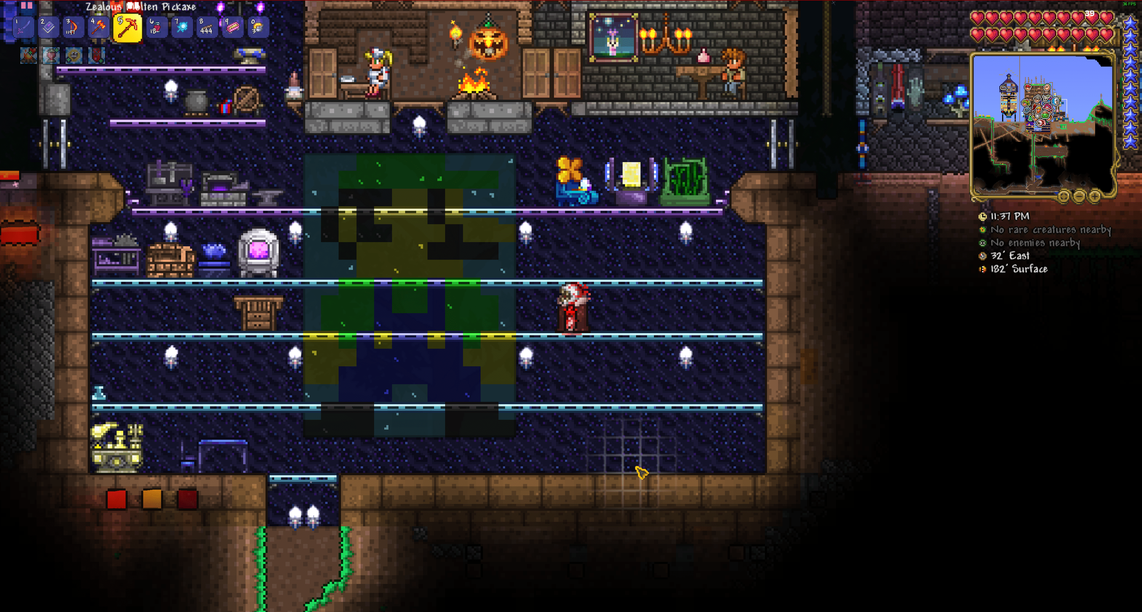 luigi stained glass basement r/Terraria
