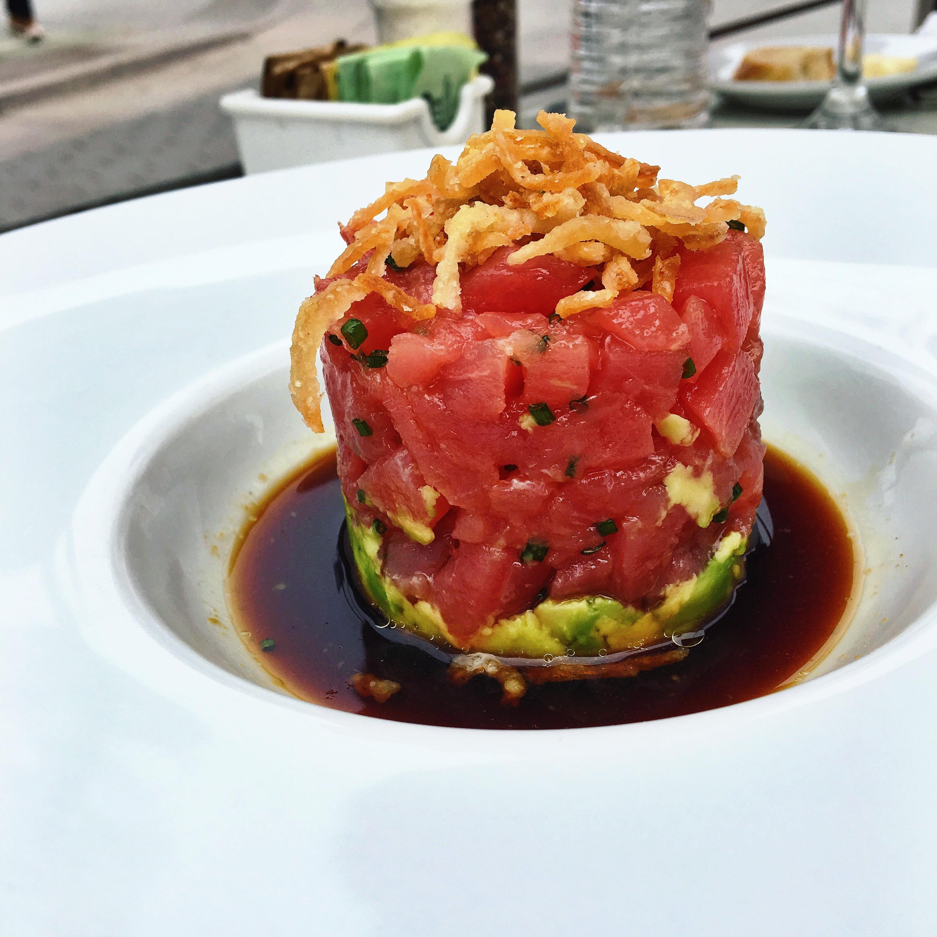 [I Ate] Tuna Tartare with Fried Shallots and Yuzu Ponzu sauce r/food