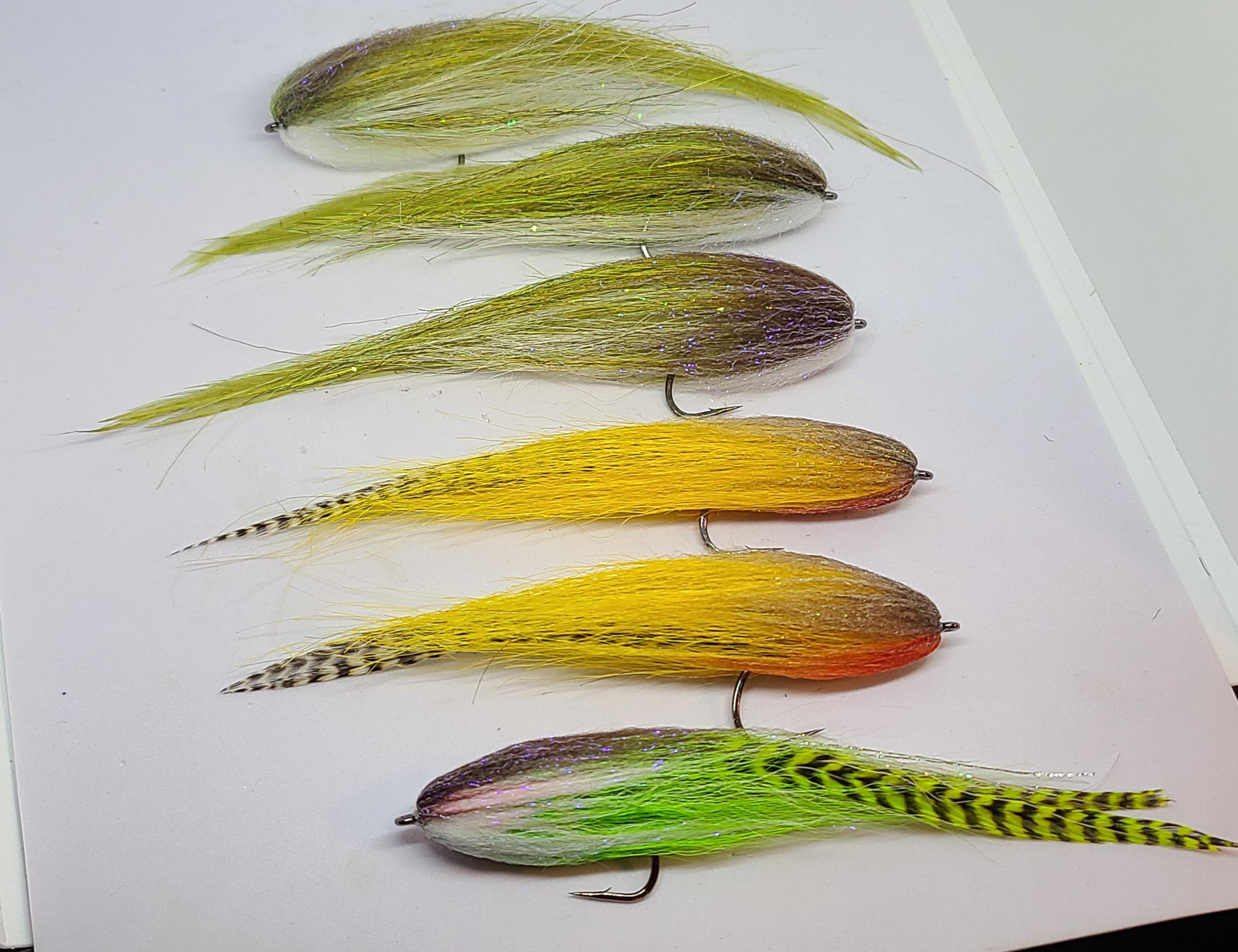 Hollows, synthetic and bucktail r/flytying