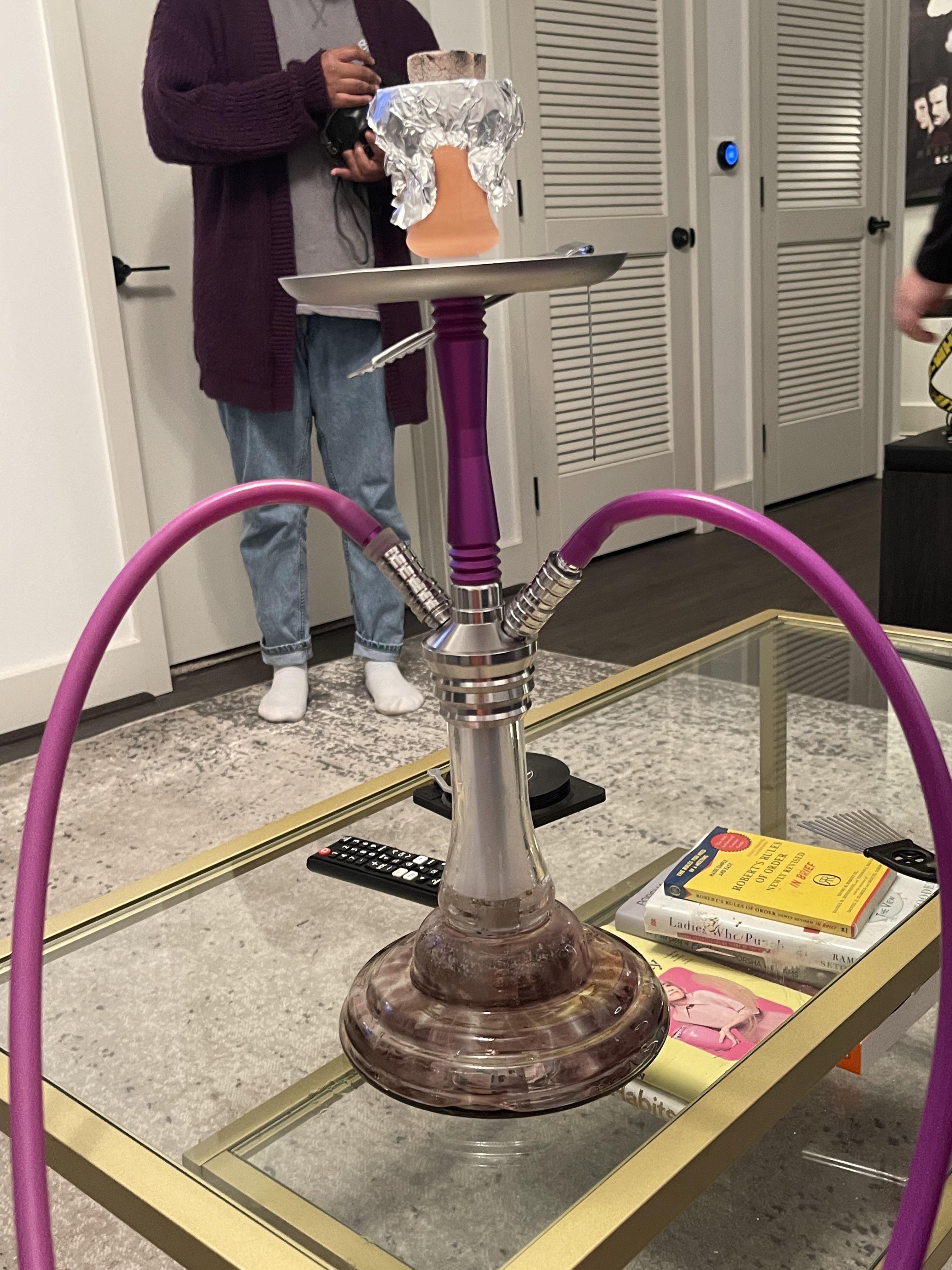 My old set was destroyed from the cold / , new Queen hookah set! r