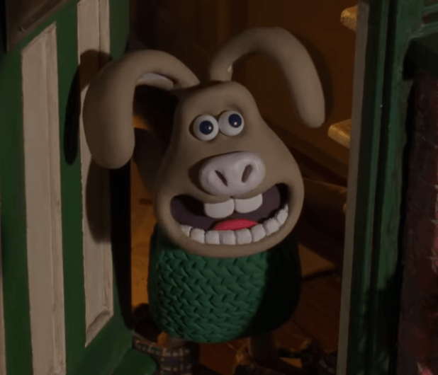 In "Wallace and Gromit and the Curse of the Wererabbit" (2005), after