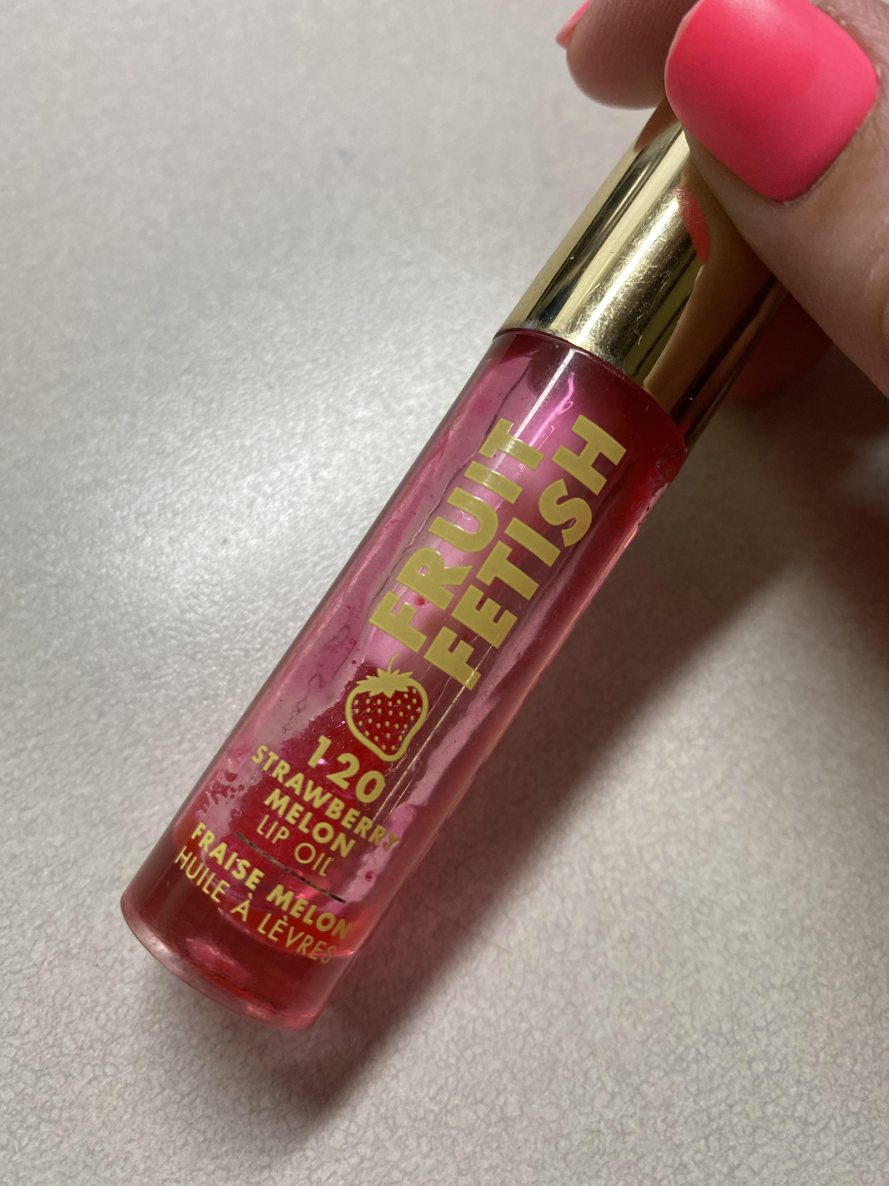 I loathed this product! Milani Fruit Fesish Lip Oil in "Strawberry Melon" PanPorn