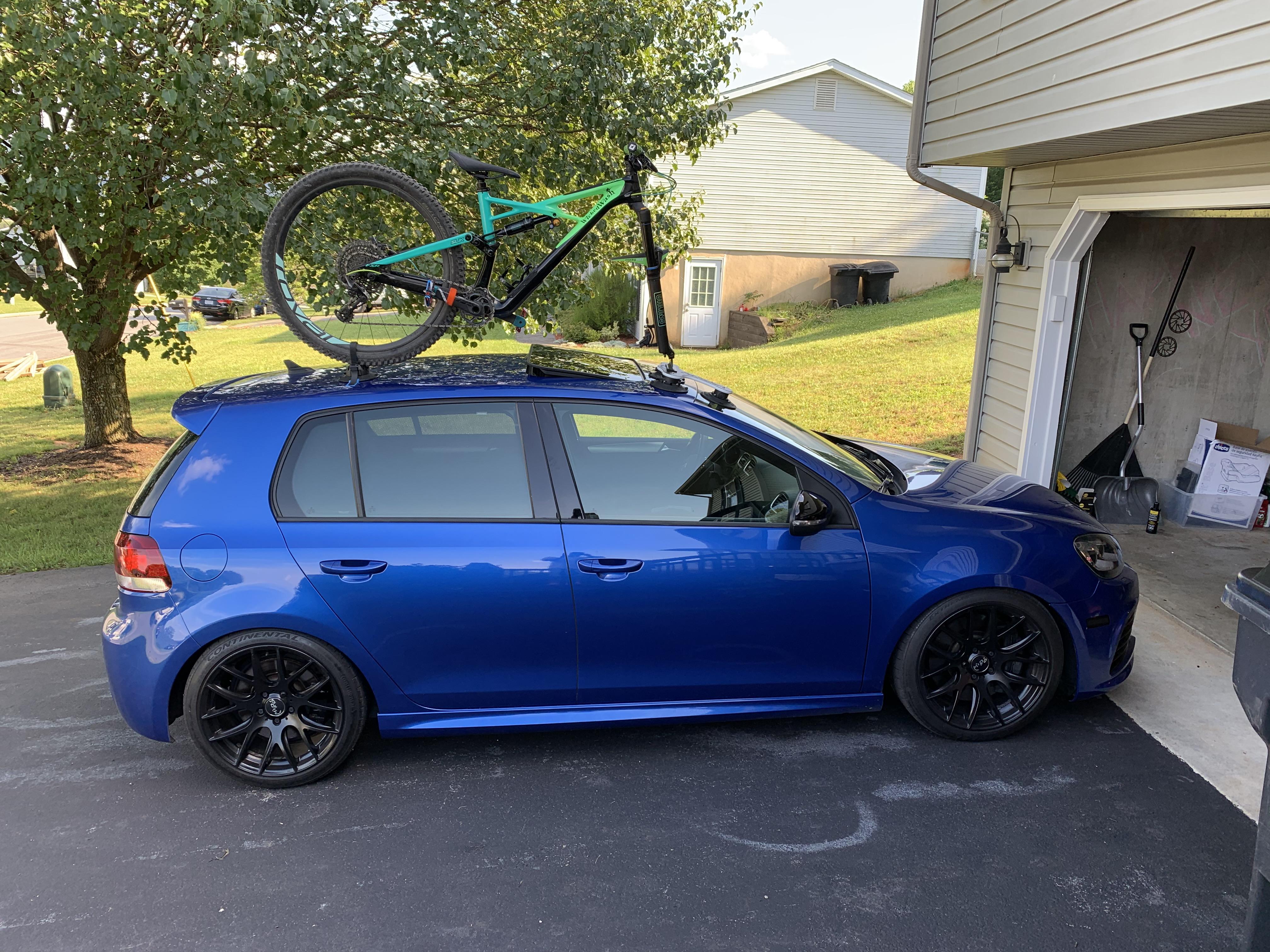 Golfs have always made awesome bike racks. 13 mk6 R r/vwgolf