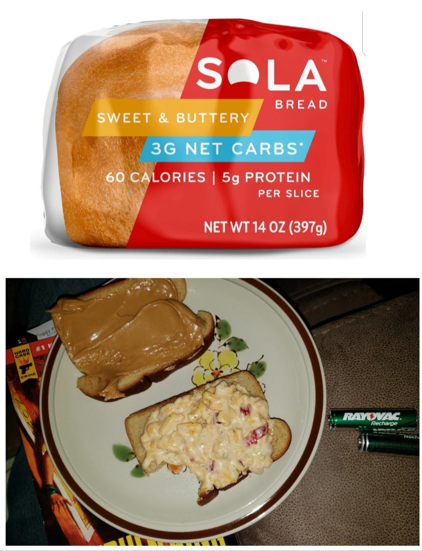 Sola bread. Small, tasty, way too expensive. AA battery