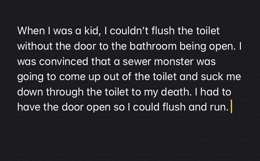 I don’t know why I didn’t realize that there’s no way I’d fit through