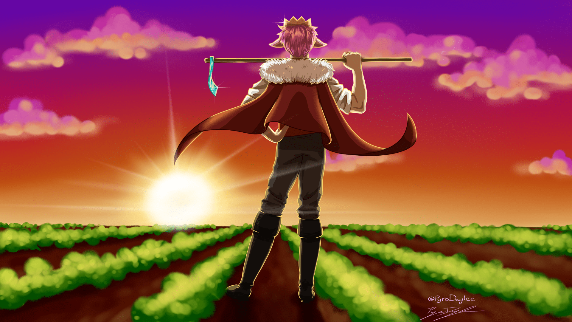 Technoblade Fanart Wallpaper Saw This On Pinterest, Thought It Looked