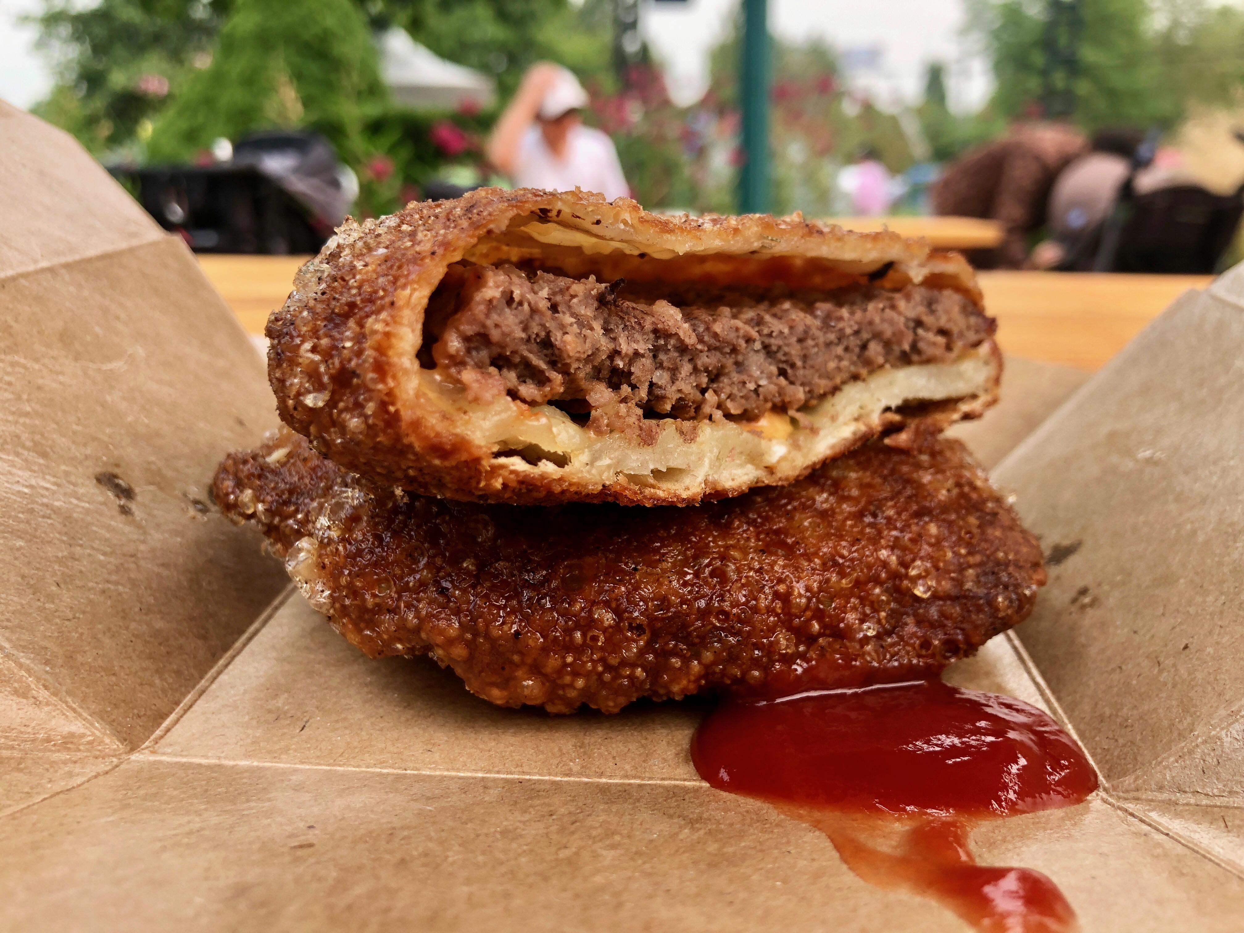 Deep Fried Burger Patty