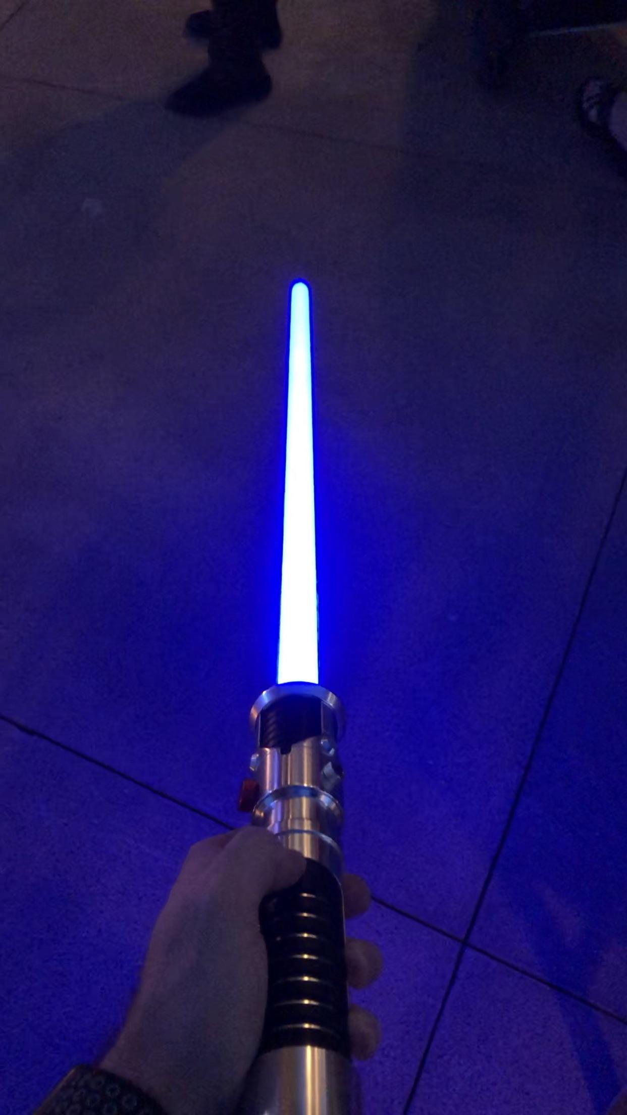 Picked up my first lightsaber during a preview of Galaxy’s Edge last