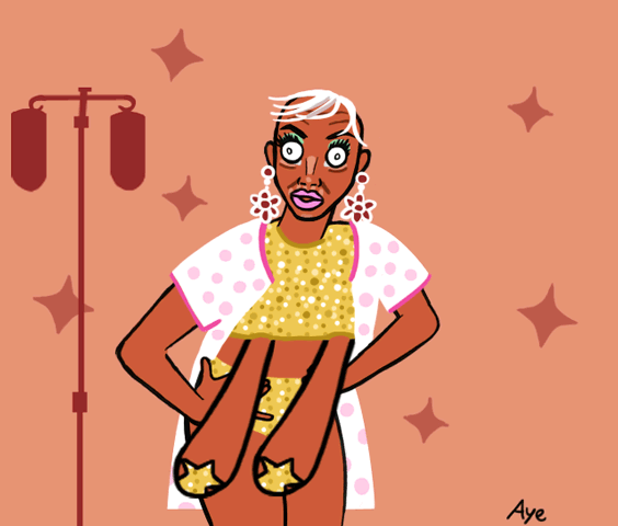 X Change Silver Foxy tities RPDRFanArt