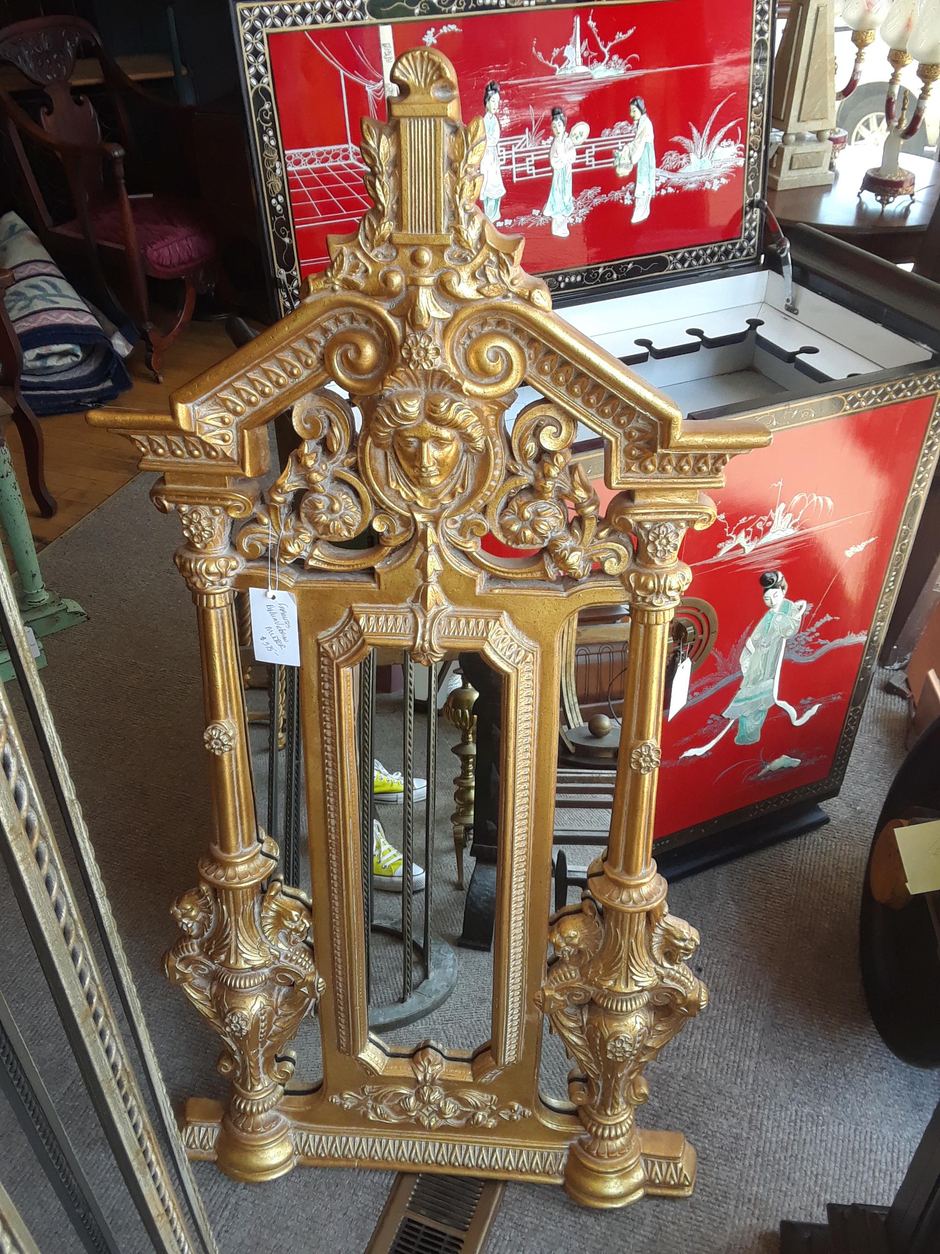 This awesome reproduction Victorian mirror I saw in an antique shop