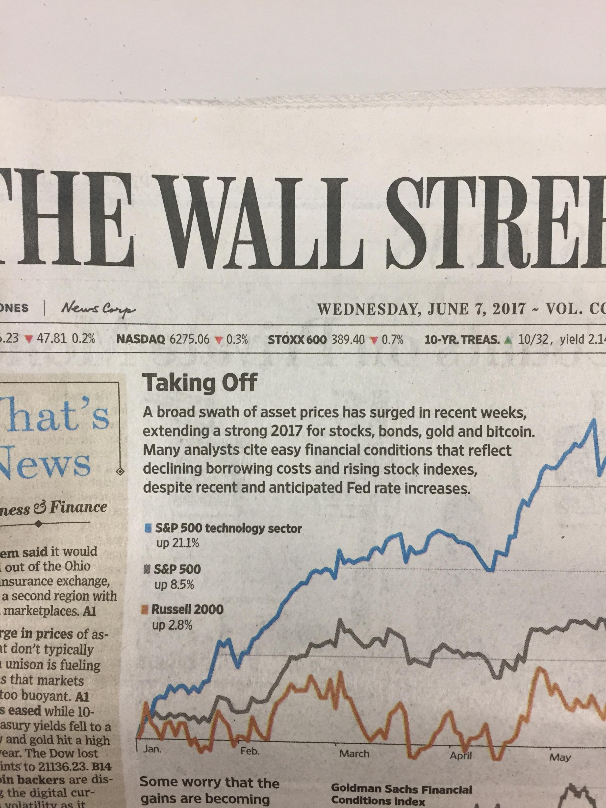 Bitcoin Front Page of Wall Street Journal r/Bitcoin