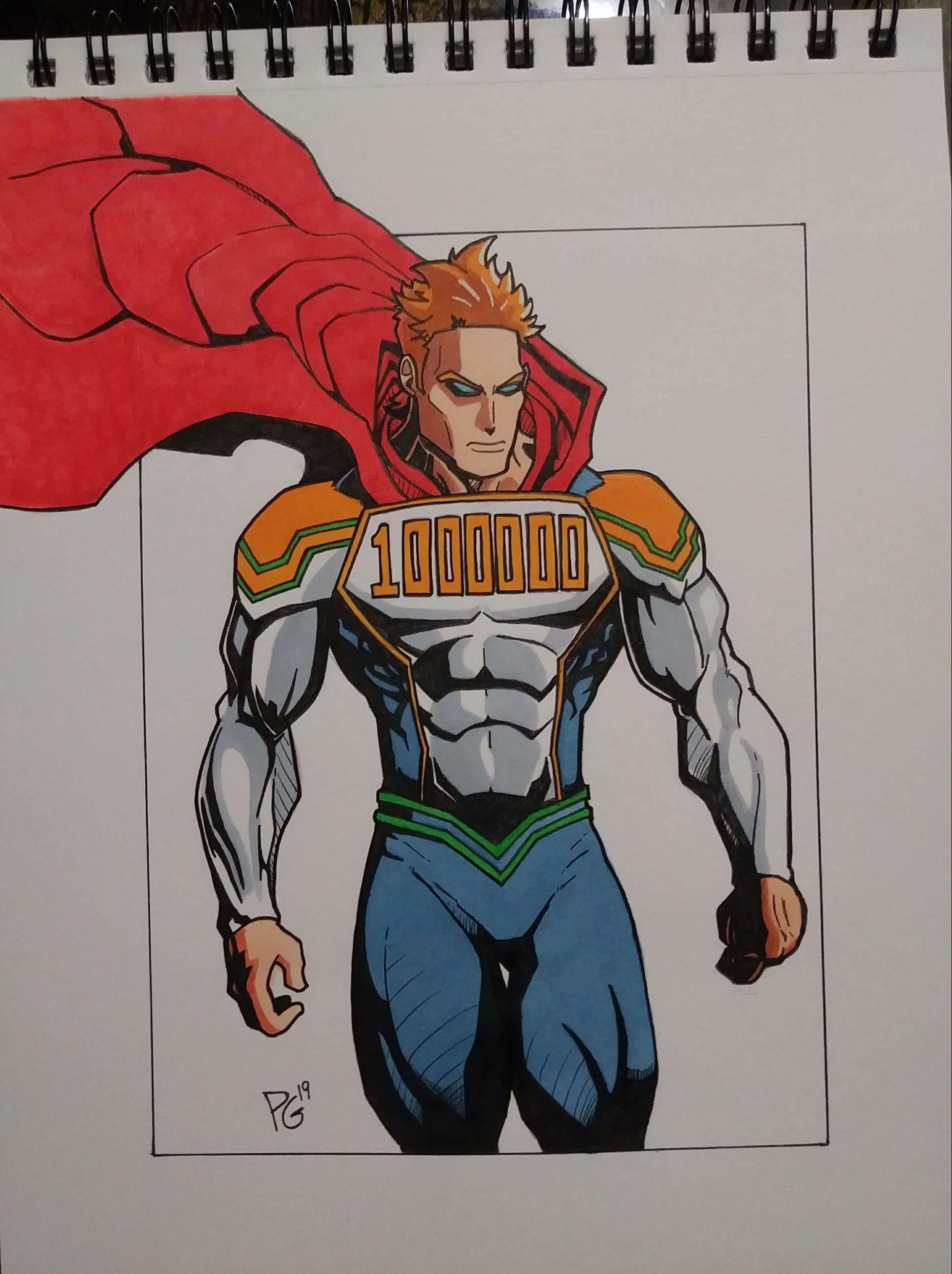 [Fan Art] Hi everyone. I drew Mirio Togata, aka Lemillion