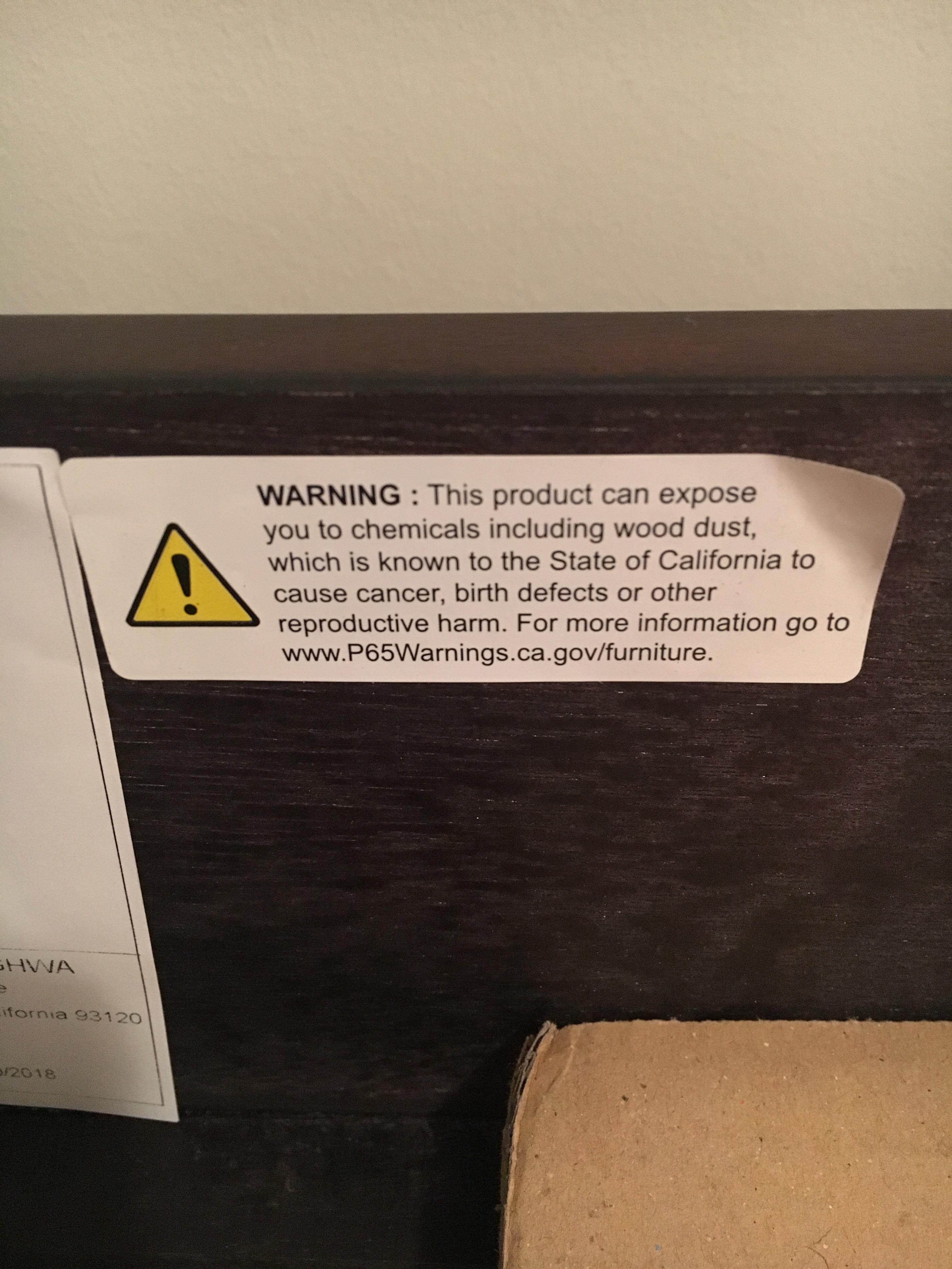 Finished putting my bed frame together and saw this gem. Happy to spend